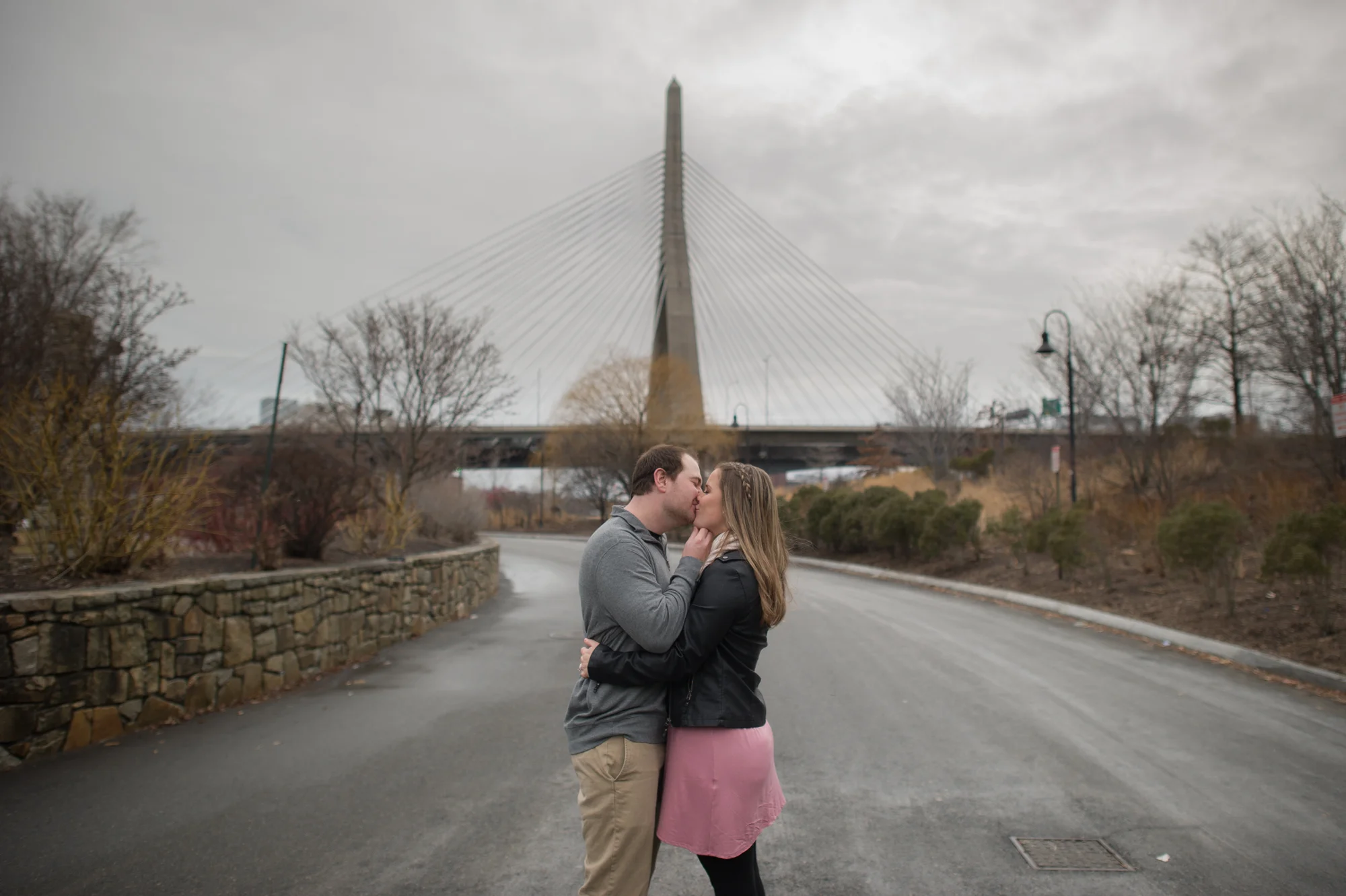 The famous Leonard P. Zakim Bunker Hill Memorial Bridge.
