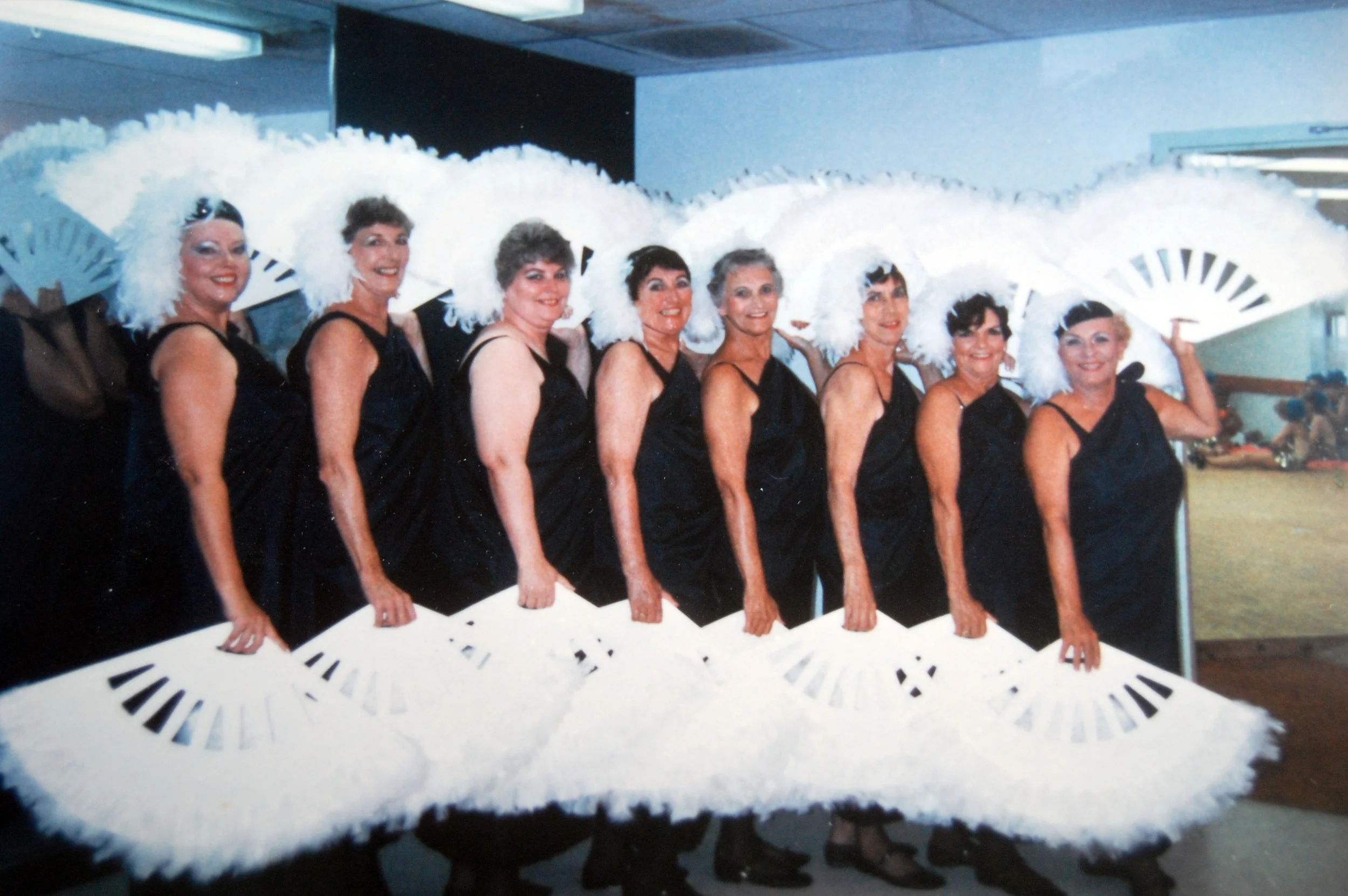 Patt as a younger dancer, center