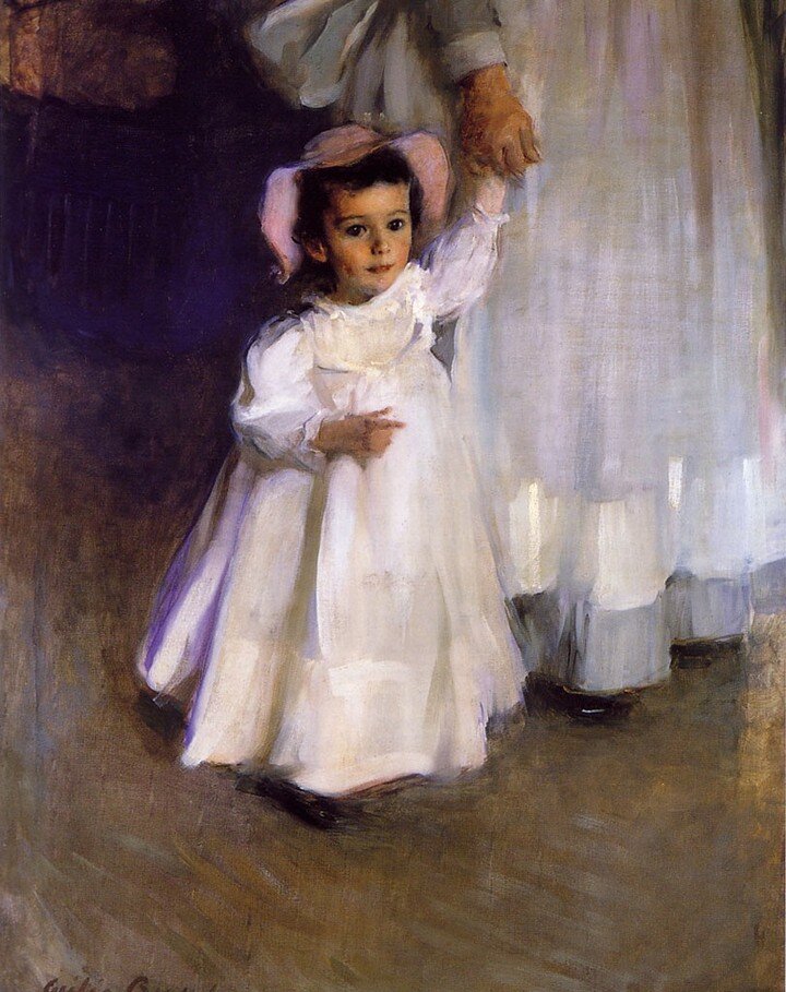 Favorites by Cecilia Beaux (1855 - 1942)
. . . . . . . . . . . . . . . . . . . . . . 

Ernesta (Child with Nurse), 1894, The Met

Ernesta Drinker, 1905, charcoal on tan paper, The Met

Ernesta, 1914, The Met 

Man with the Cat (Henry Sturgis Drinker)