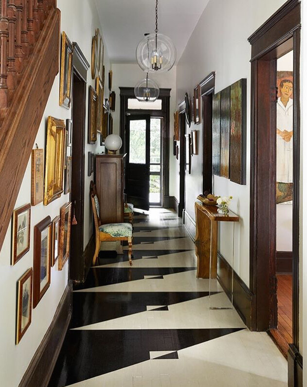 Geometric Painted Floor