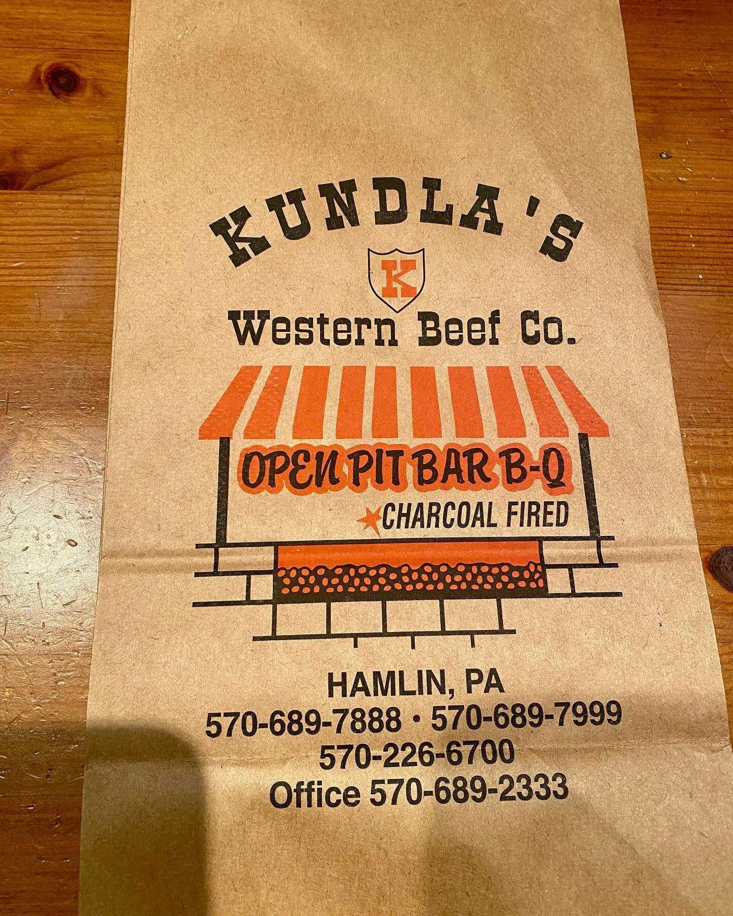 Missing one of my favorite spots on this day filled with sunshine.  Found this bag in a drawer. I smiled, then got sad.  Boy do I miss the 1/2 chickens!  Kundla&rsquo;s was not fancy, but it was delicious. Here is to hoping that Ed is enjoying retire