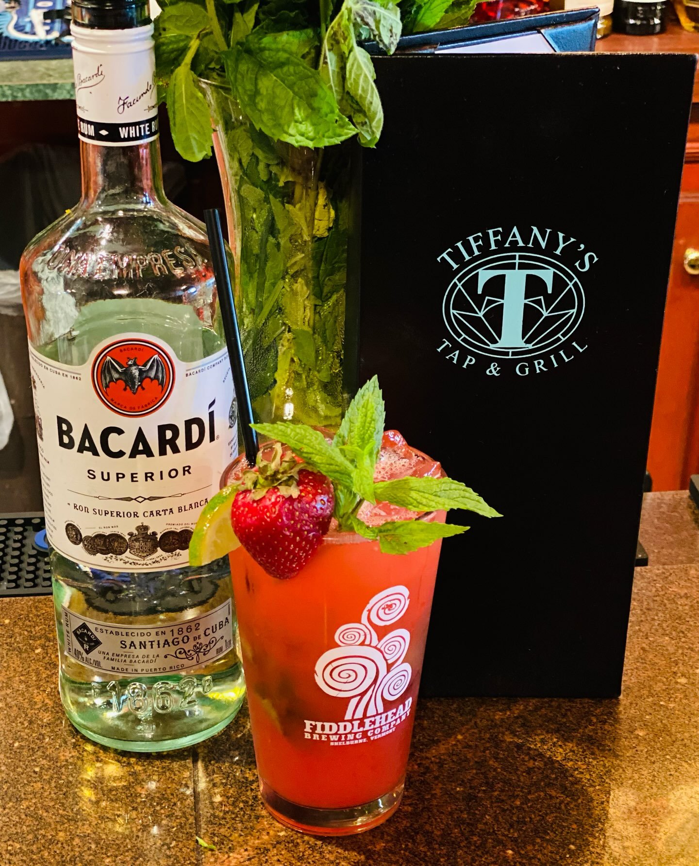 Strawberry Mojitos!  @drinksofnepa #tiffanystapandgrill