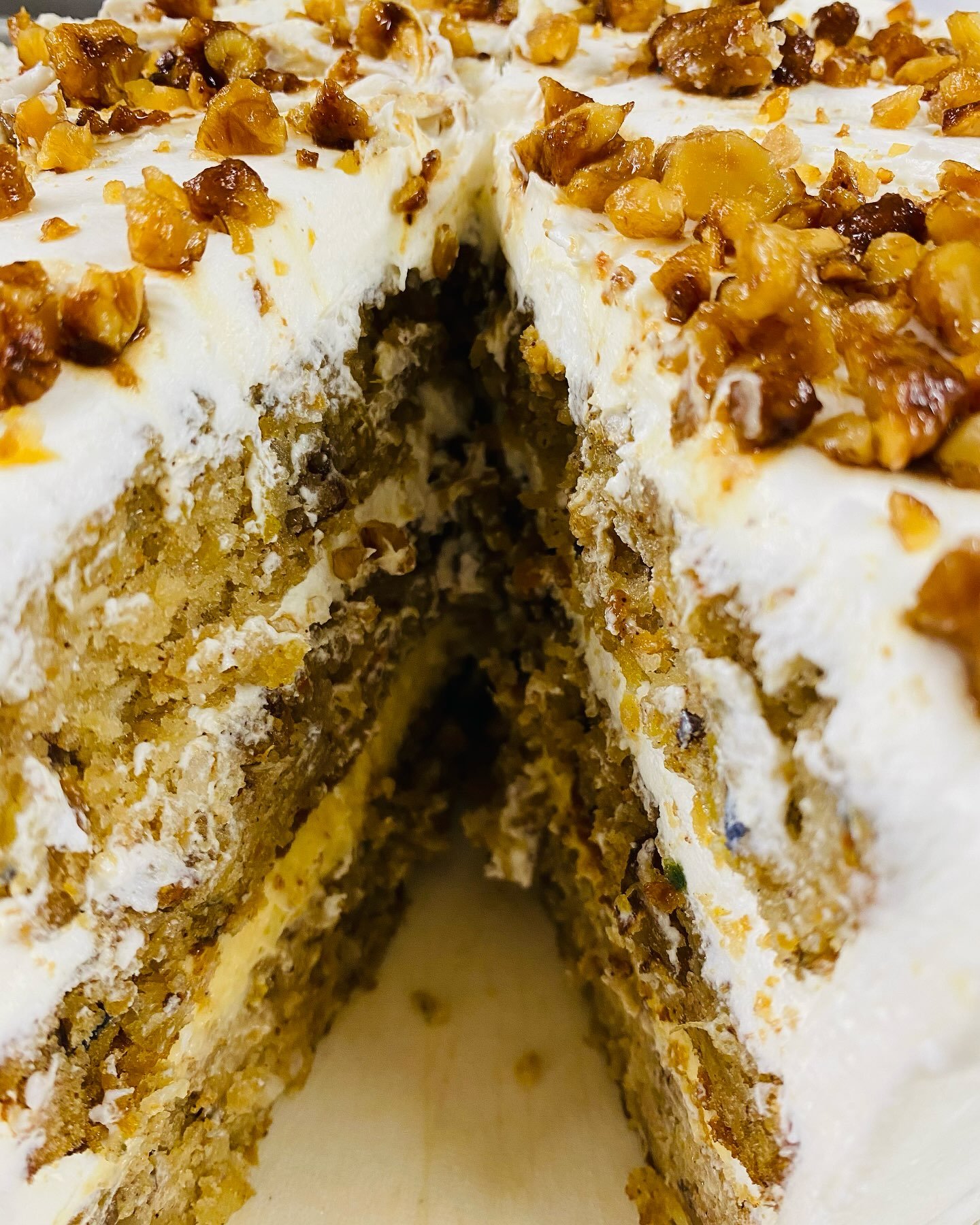 Carrot Cake!  While Supplies Last.  Begins Friday night!  #tiffanystapandgrill