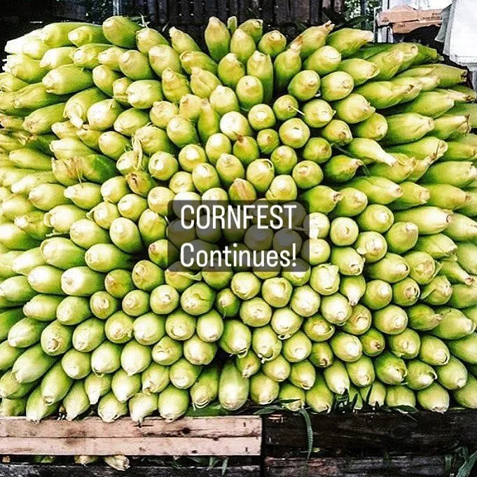 We got rain!  CORNFEST CONTINUES FOR ONE LAST WEEK!  #tiffanystapandgrill