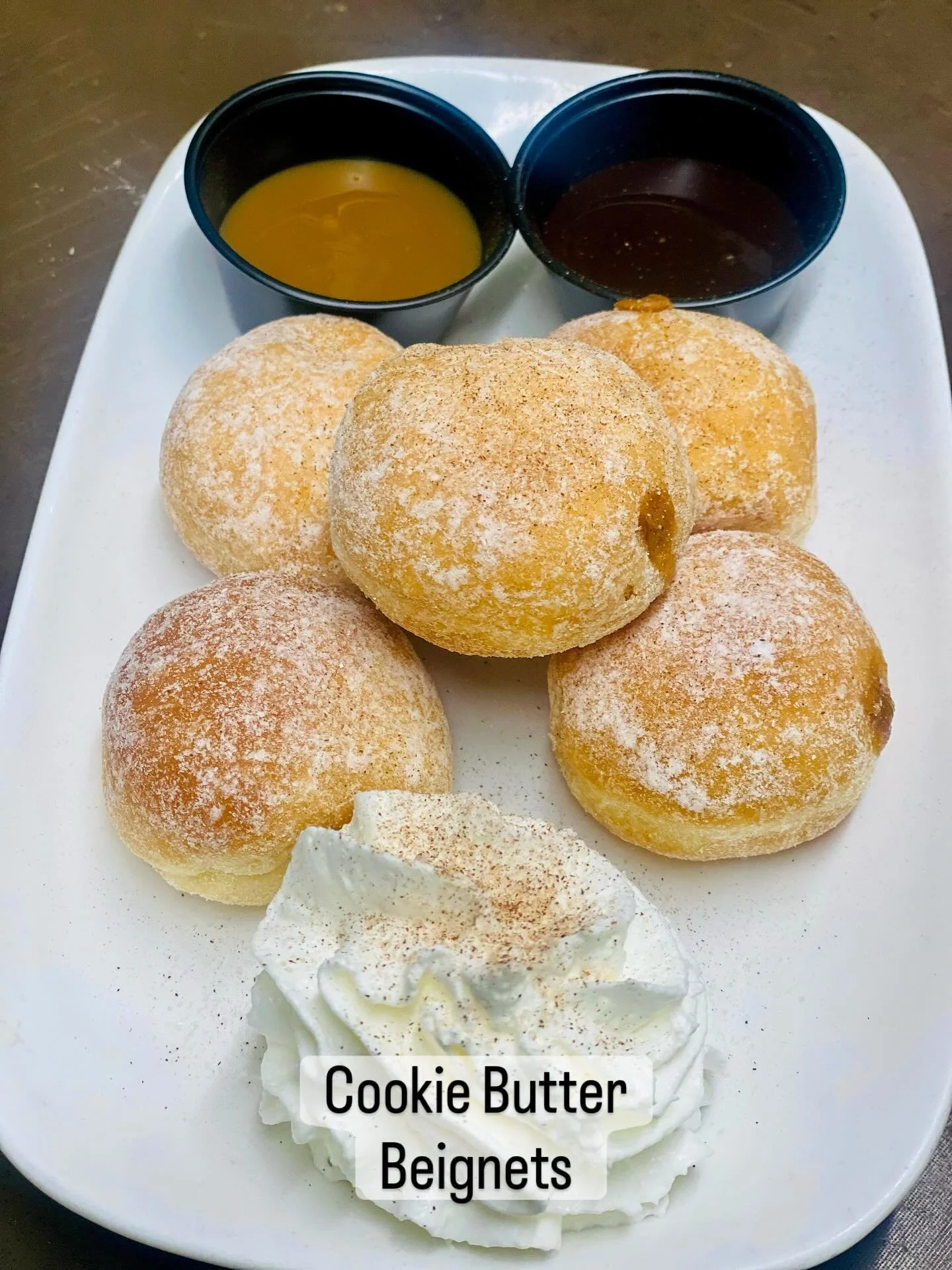 Cookie Butter Beignets!  While Supplies Last!  #tiffanystapandgrill