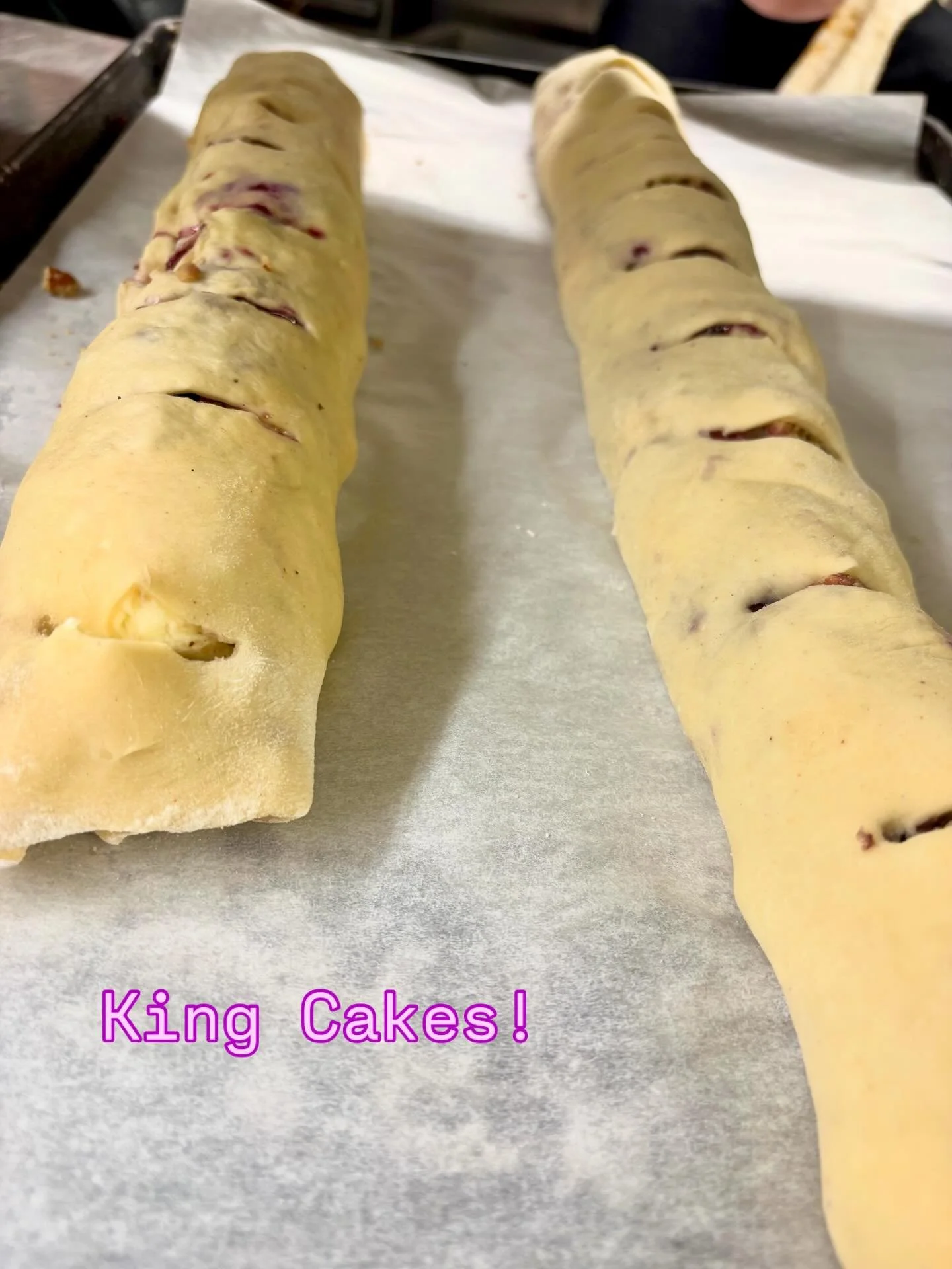 King Cakes fresh out of the oven. #tiffanystapandgrill