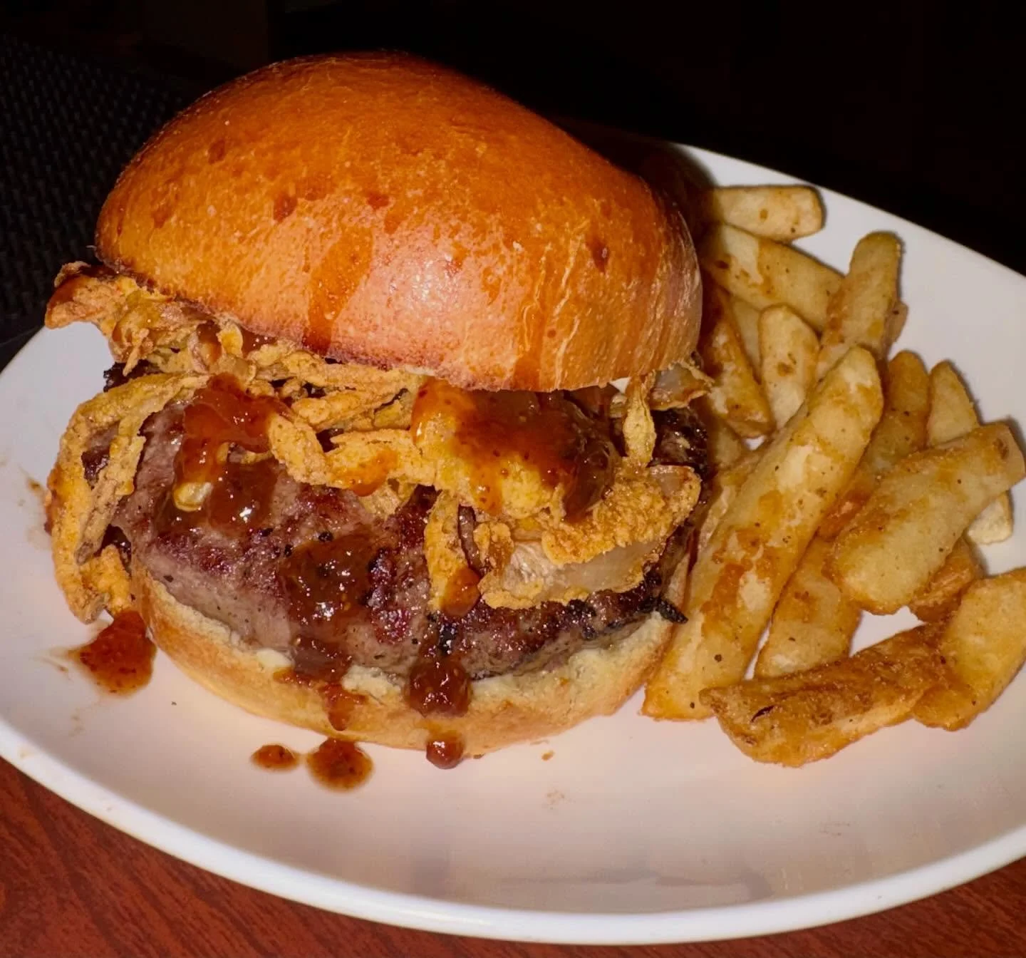 Daily Fresh Sheet!  Brie &amp; Fig Jam Burger, 14oz NYStrip with Roasted Pearl Onions &amp; Beef Demi Glaze, Chicken Riggies from Utica NY!  #tiffanystapandgrill