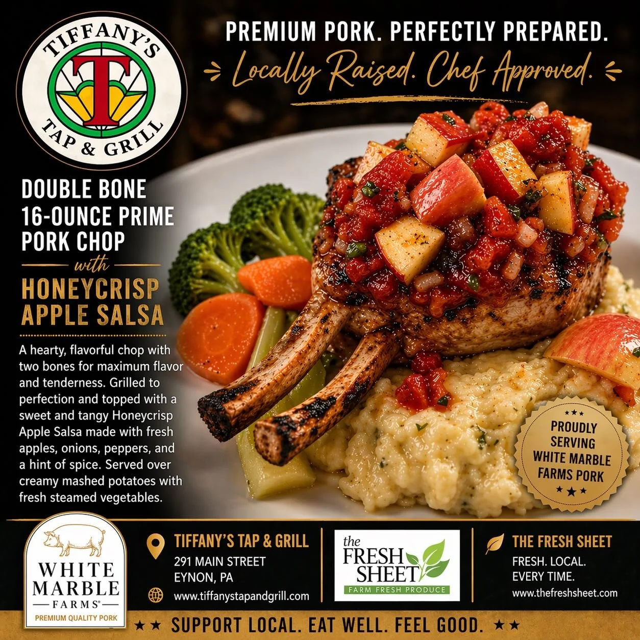 Available all weekend!  @whitemarblefarms #tiffanystapandgrill