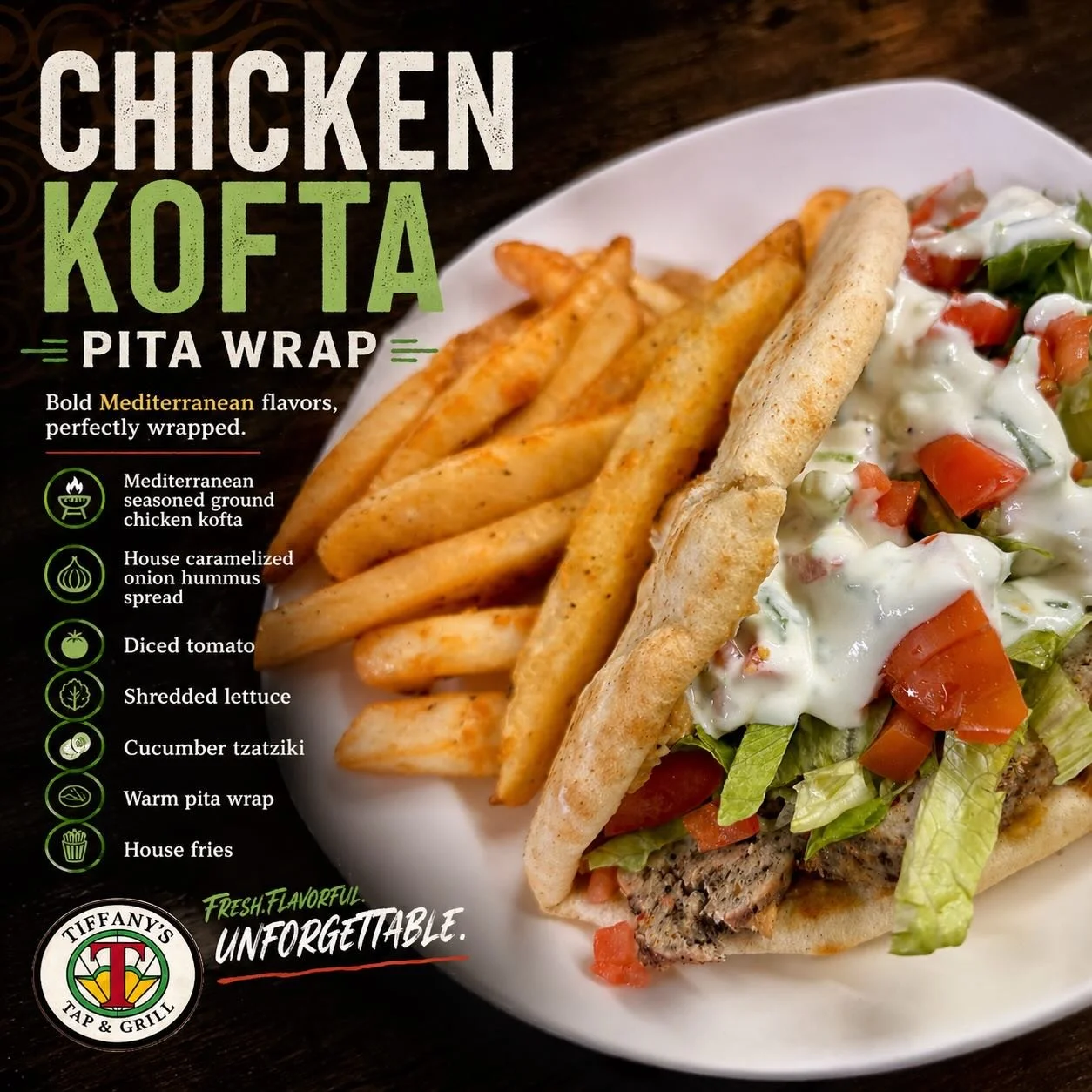 Another great Small Plate Fresh Sheet Feature!  #tiffanystapandgrill