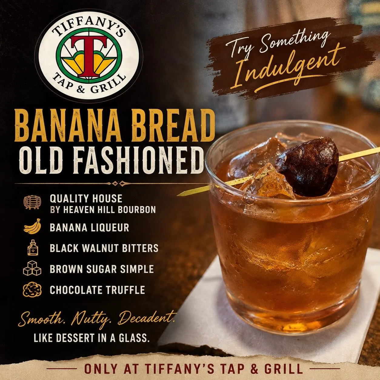 Happy Hour Friday from 4-7 with Maria. #tiffanystapandgrill