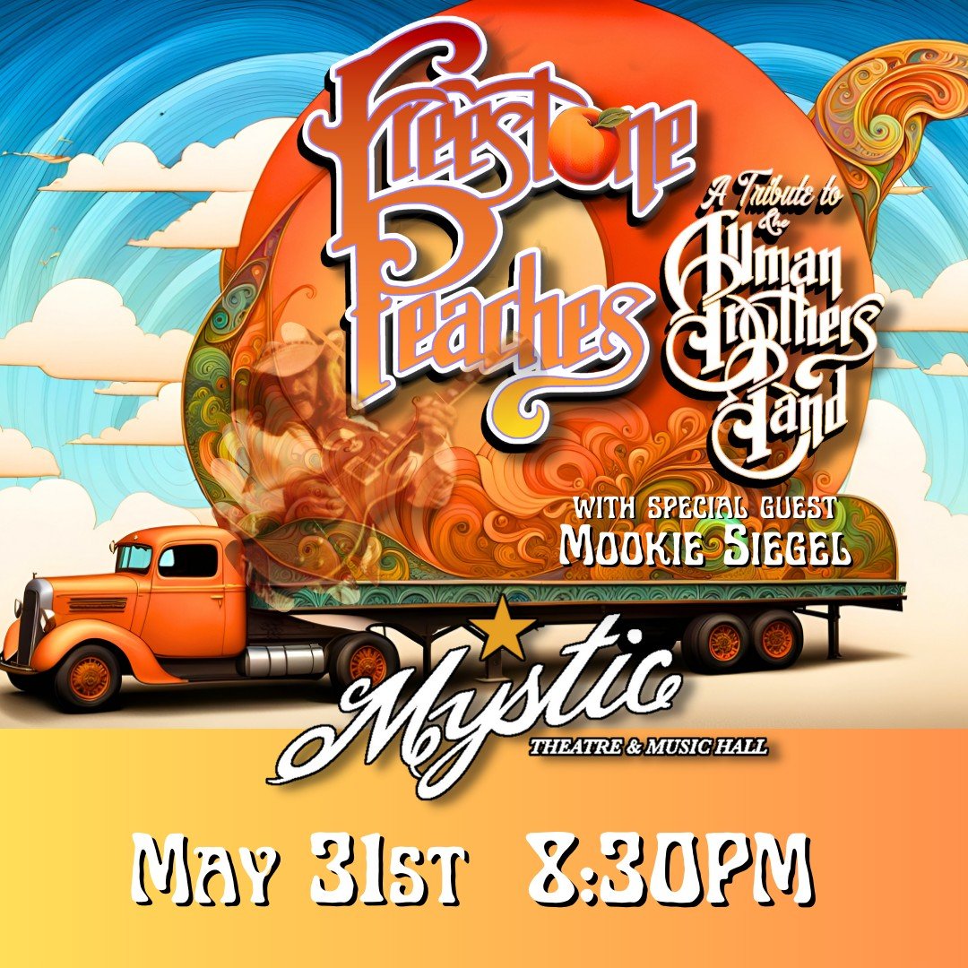 Freestone Peaches, a tribute to the Allman Brothers Band 
w/ special guest Mookie Siegel
5/31 Mystic Theatre

#allmanbrothersband #dickeybetts #catinthehat #tribute #petalumaca #livemusic