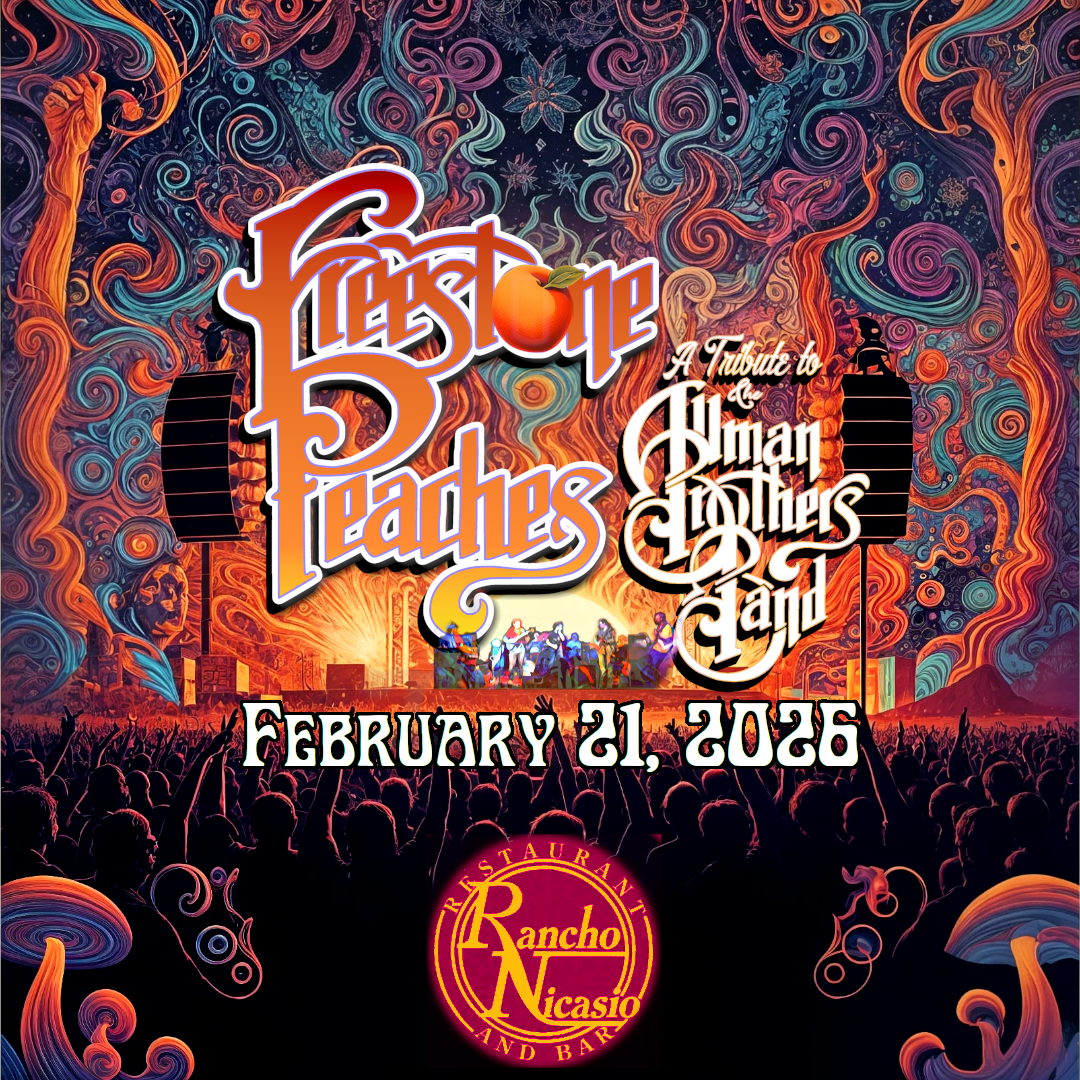 Freestone Peaches, a tribute to the Allman Brothers Band. Februaru 21, 2026 at Rancho Nicasio