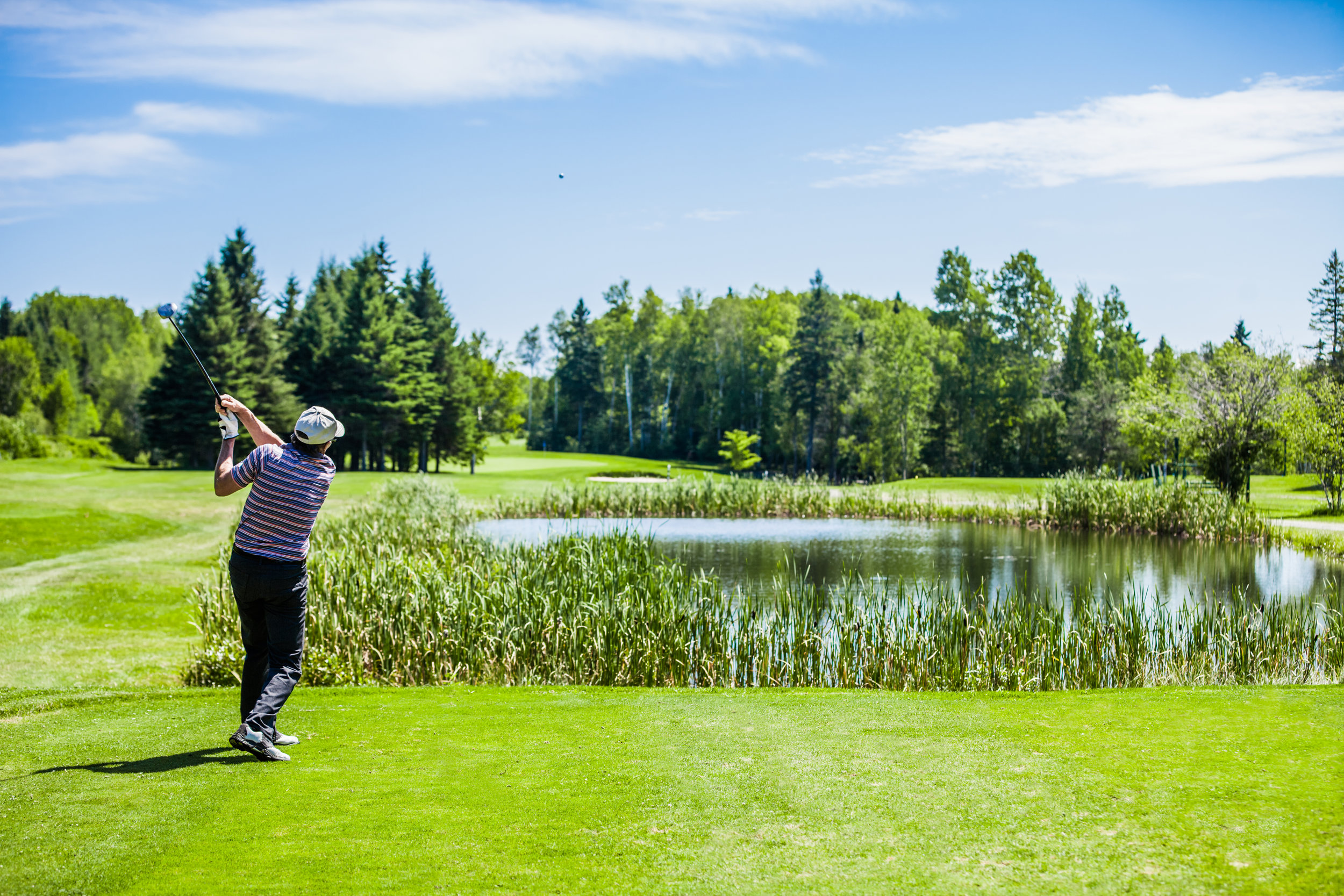 Mature Golfer on a Golf Course