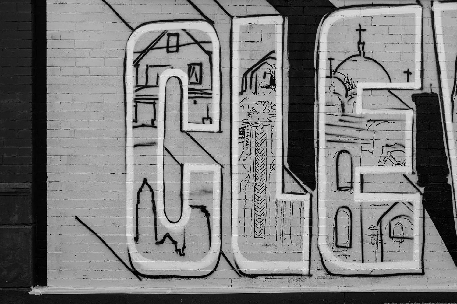 Greetings From Cleveland (2015) mural by Victor Ving, Lisa Beggs, Vic Savage et al