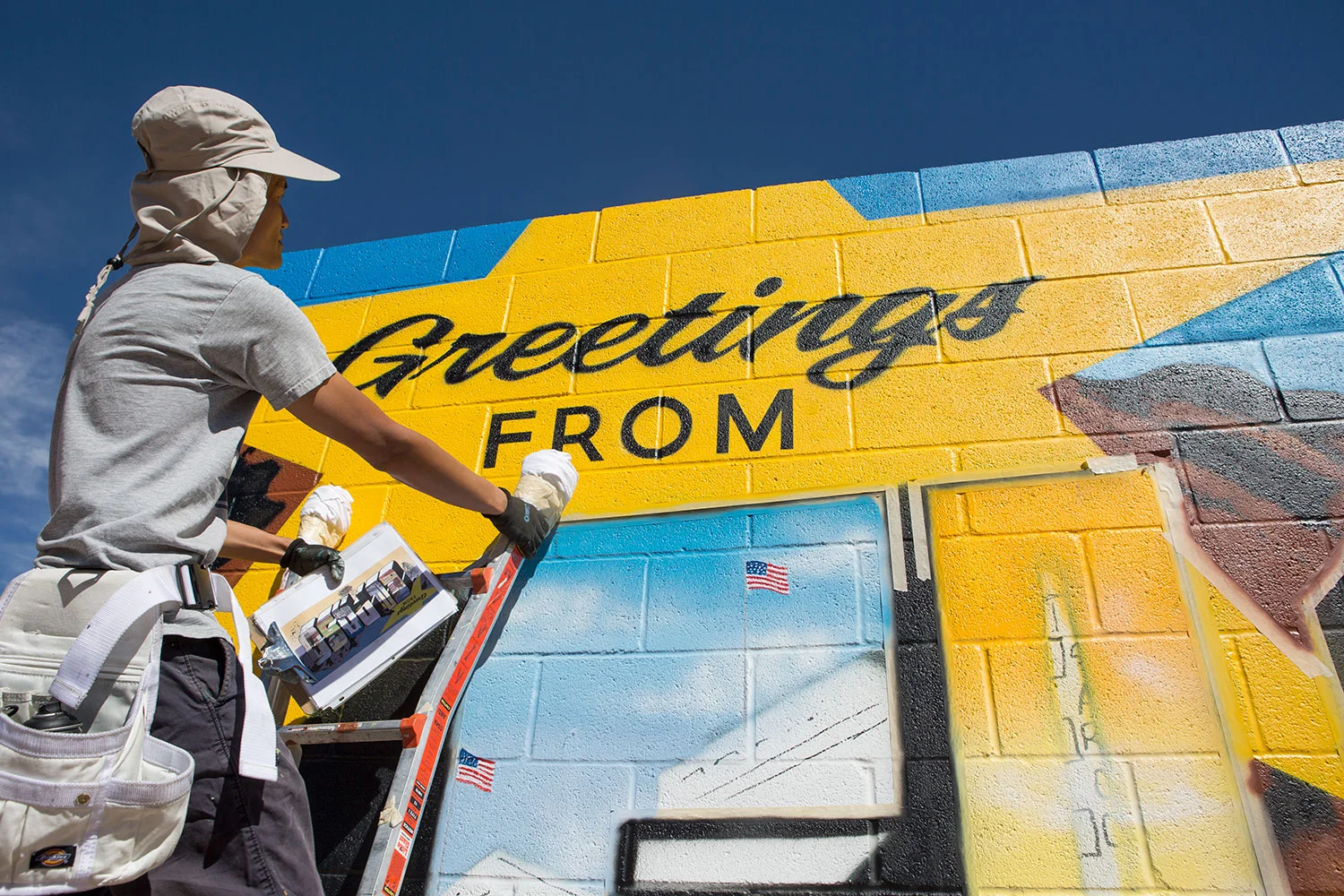 Greetings From El Paso (2016) Mural By Victor Ving And Lisa Beggs