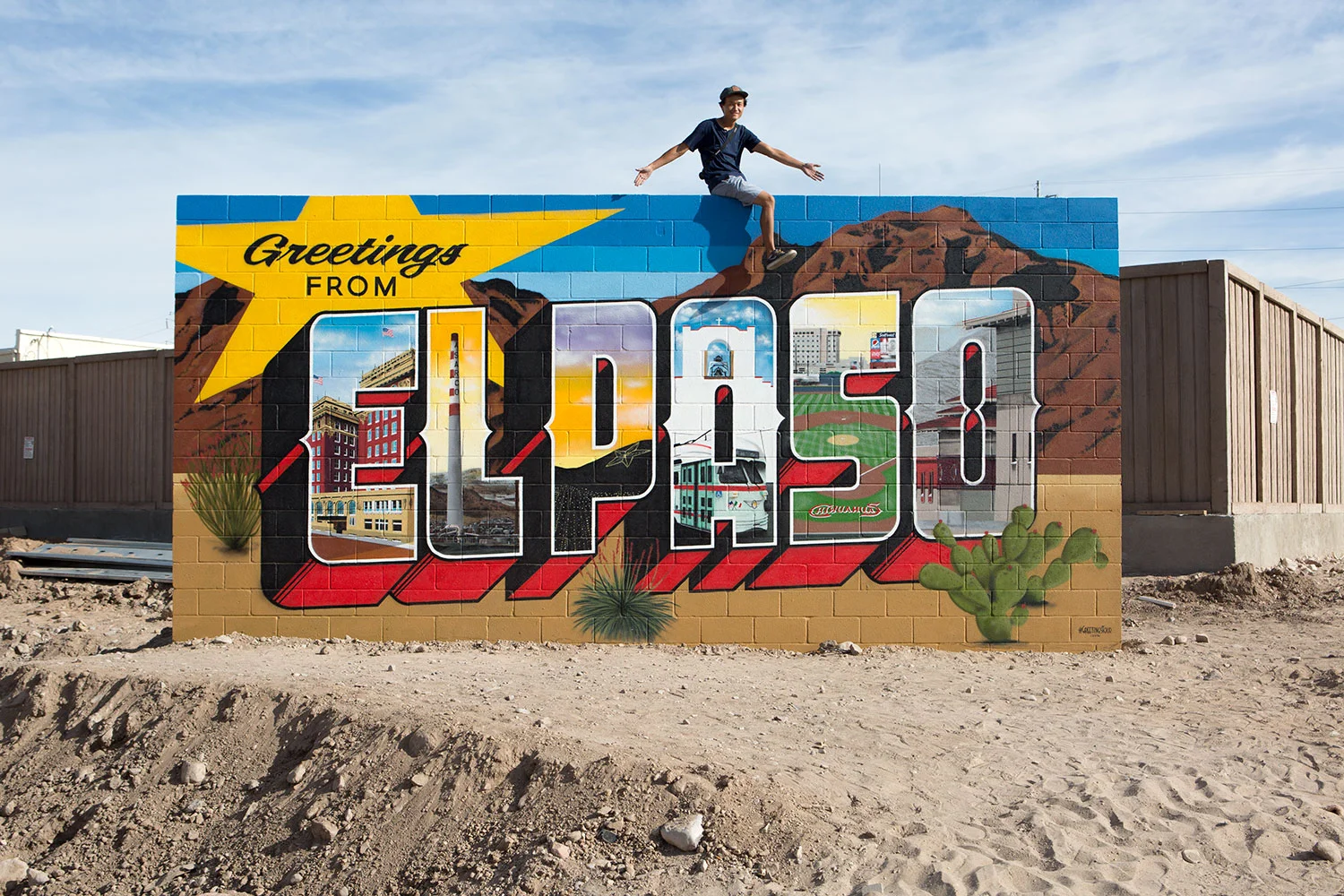 Greetings From El Paso (2016) Mural By Victor Ving And Lisa Beggs