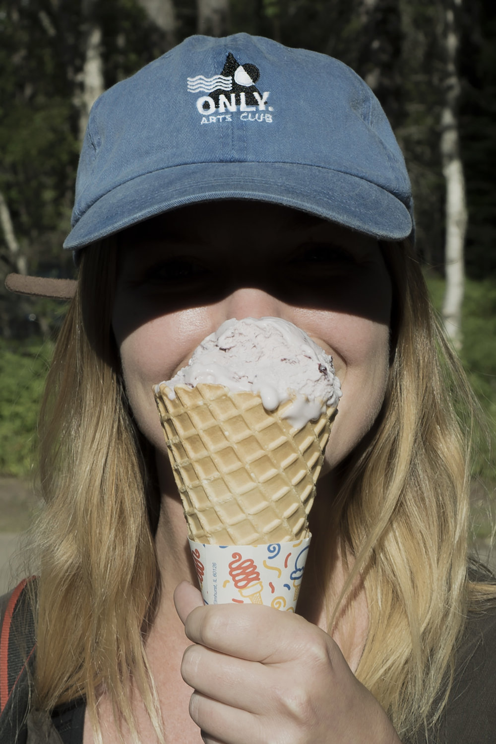 Lisa Beggs Huckleberry Ice Cream in Glacier NP