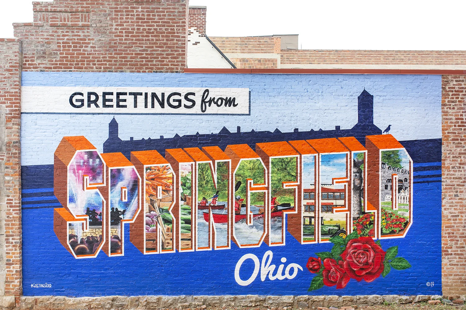 Greetings From Springfield OH Mural Street Art Things To Do In