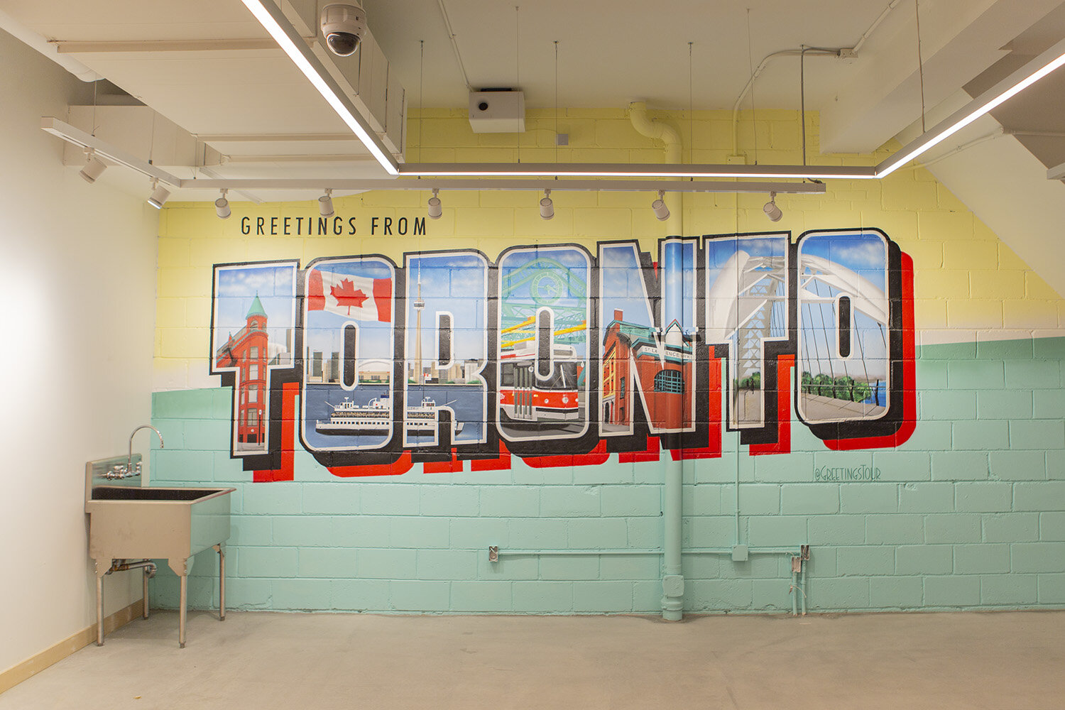 Greetings from Toronto Mural in Canada