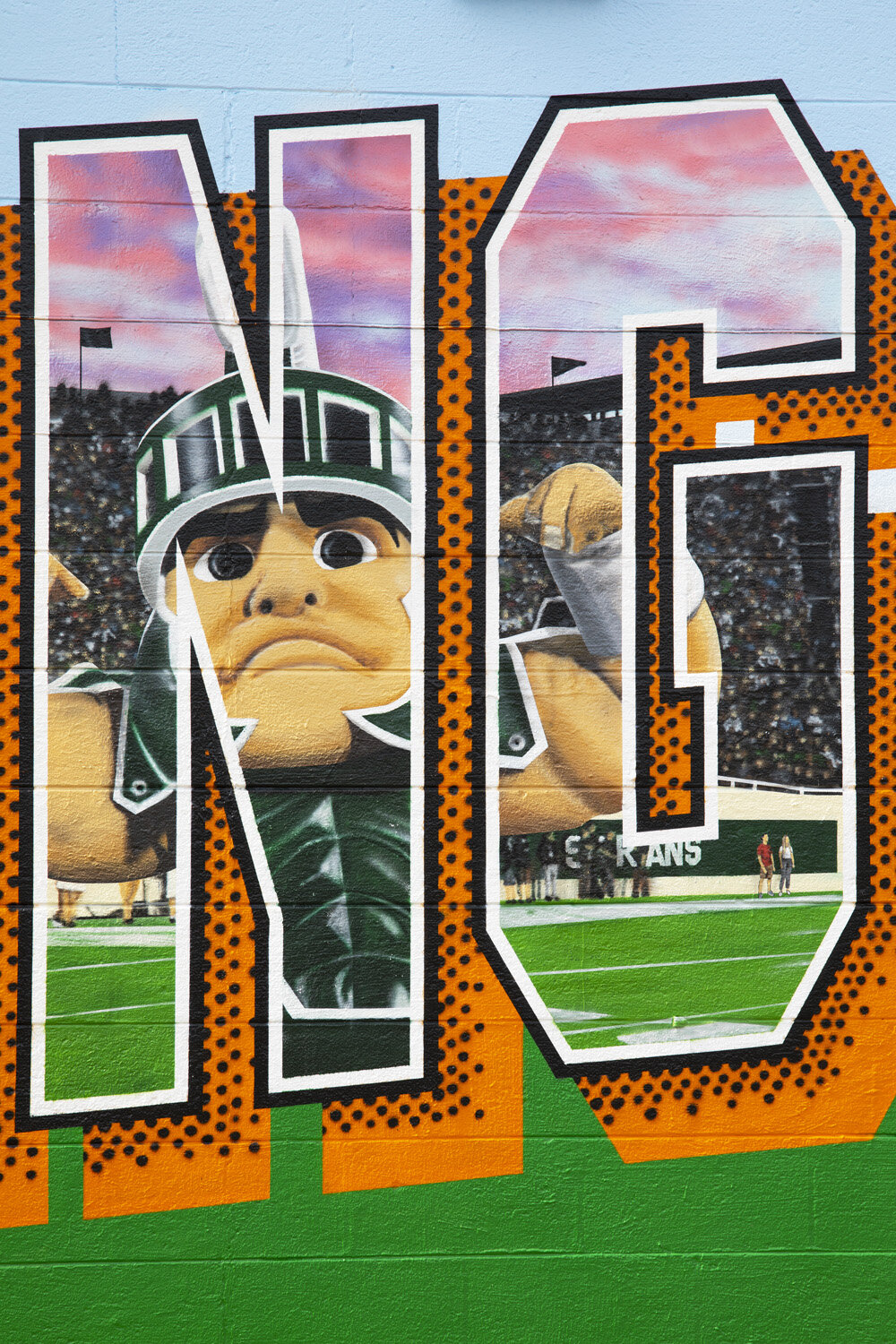 Sparty at MSU Stadium Game