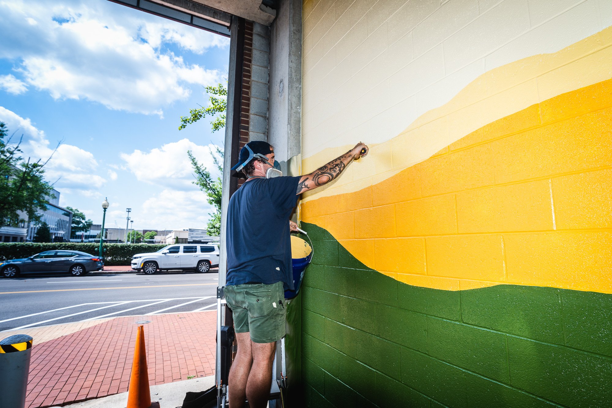 Greetings Tour Mural Background WIP