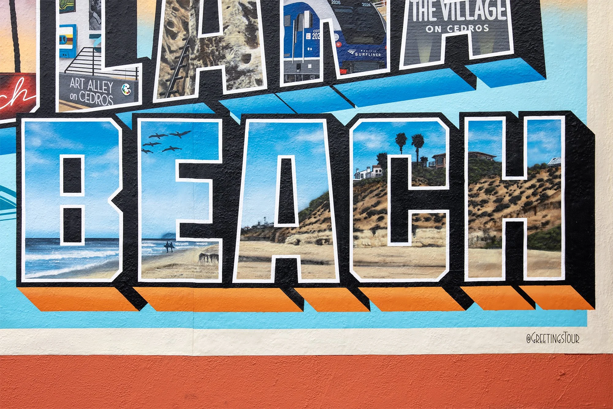 Fletcher Cove Mural Details - Victor Ving