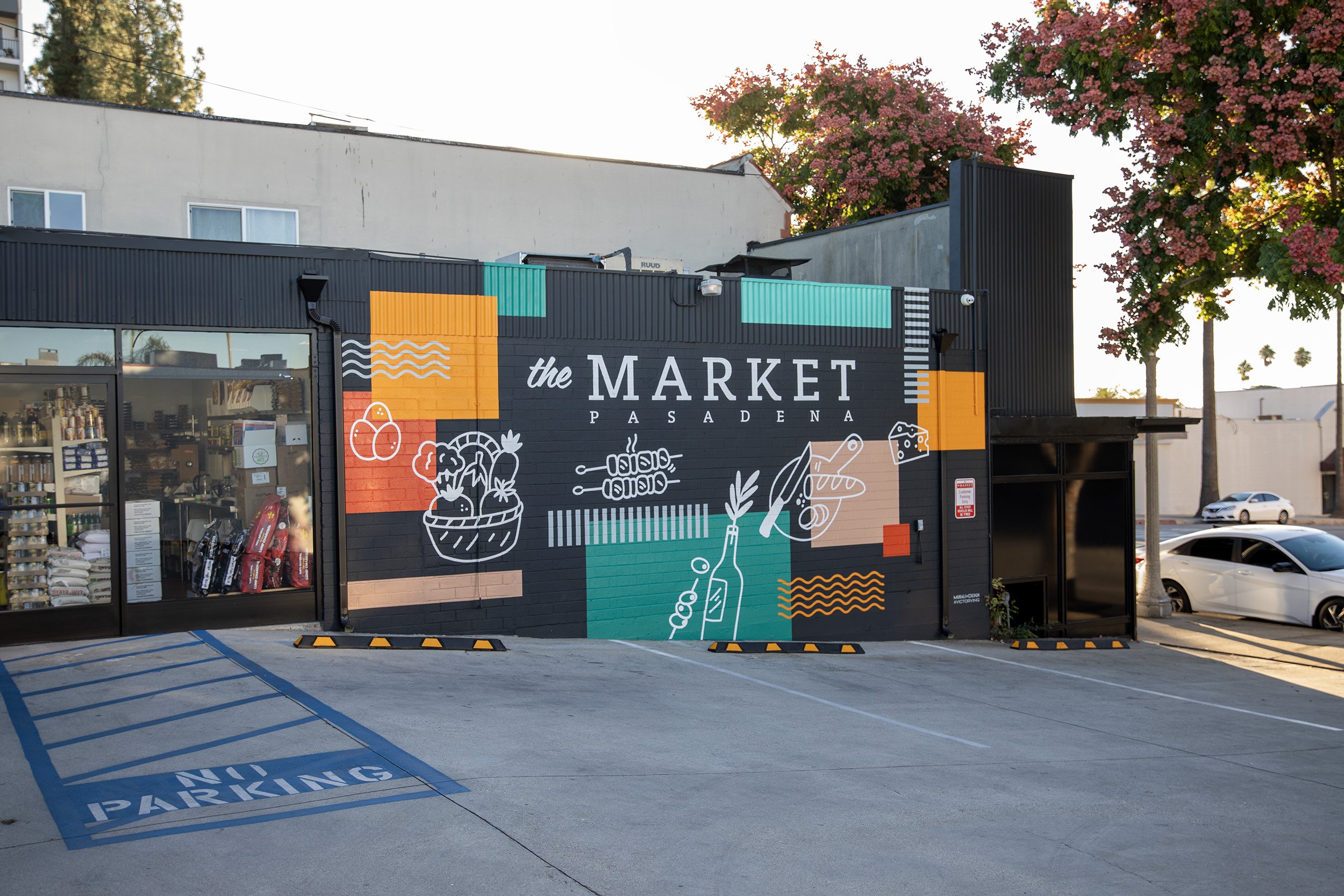 Mural Sign in Pasadena, CA by Victor Ving