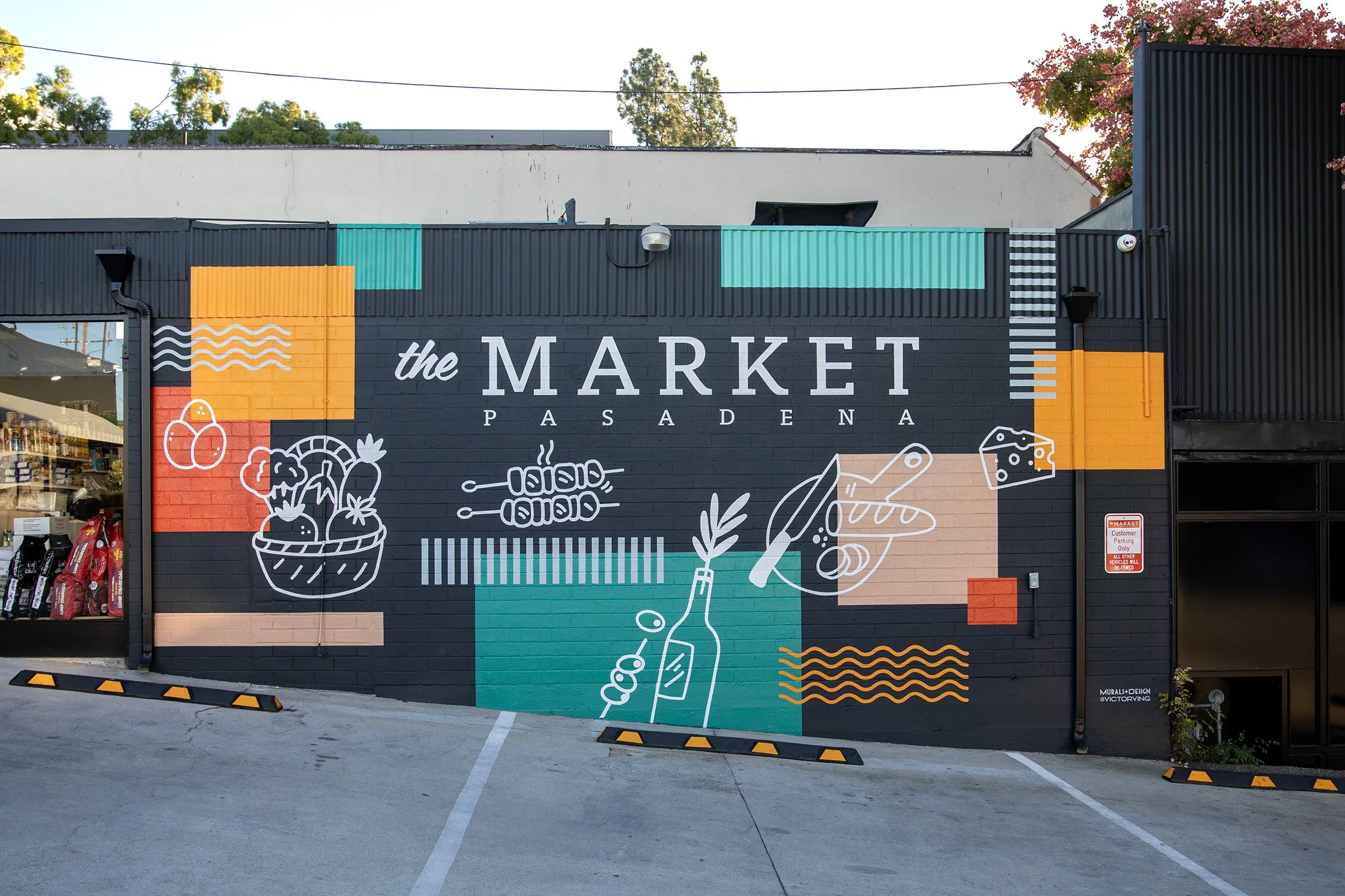 The Market Mural on Washington Blvd in Pasadena