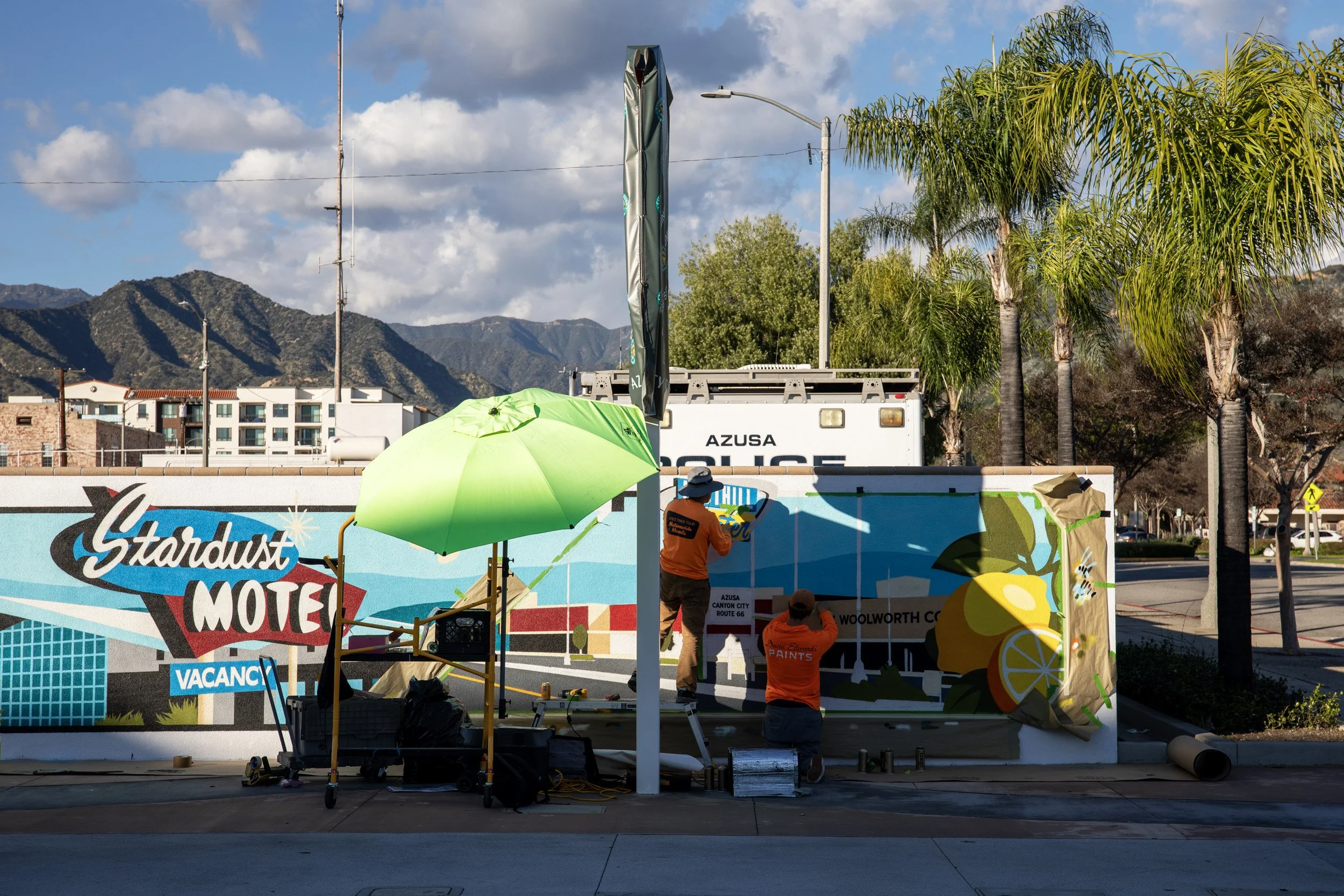Foothill Blvd & Alameda Mural - Azusa CA