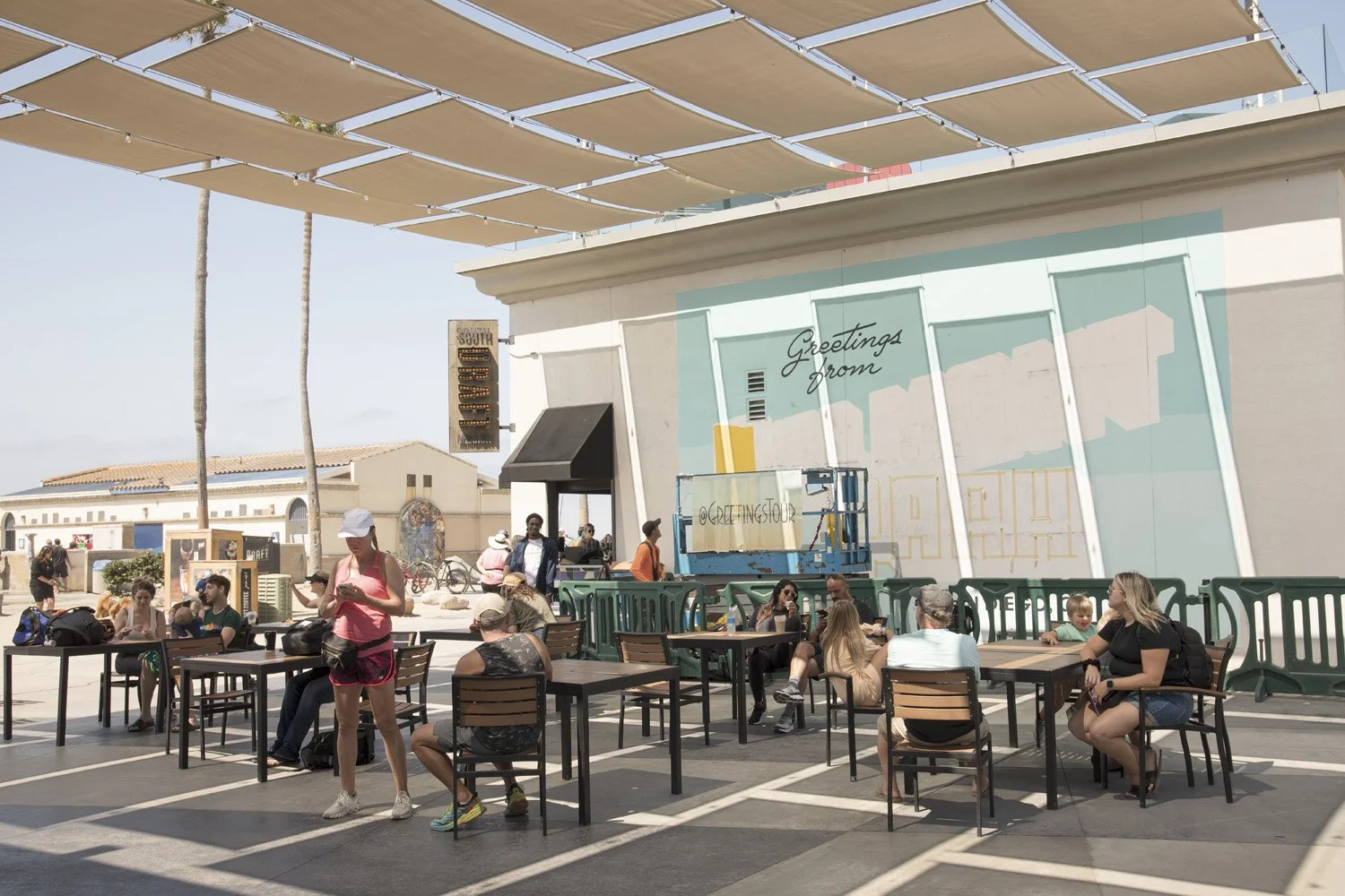 Greetings from Belmont Park Postcard Mural in San Diego, California