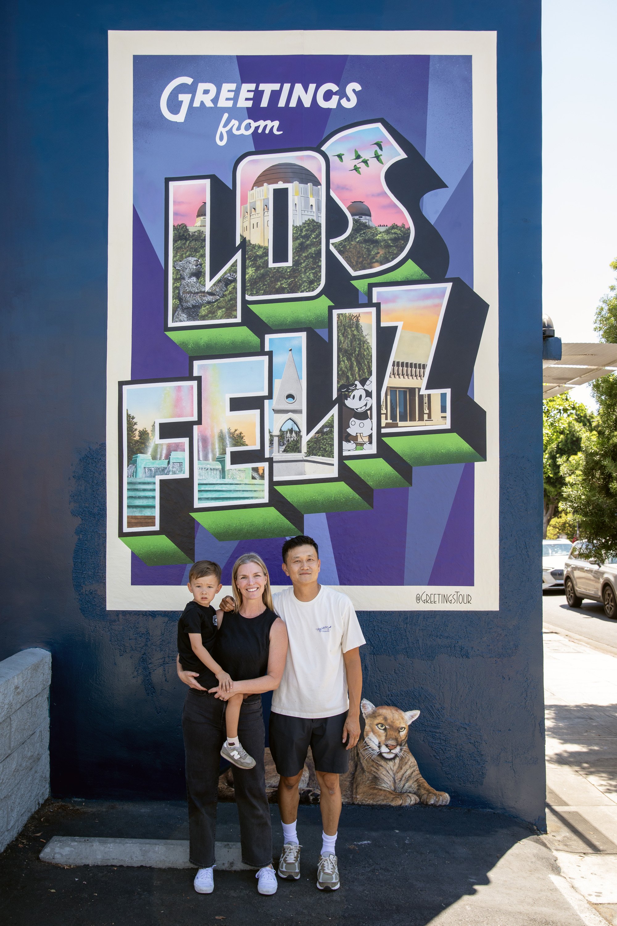 Lisa Beggs Victor Ving & Felix - Greetings from Los Feliz Mural