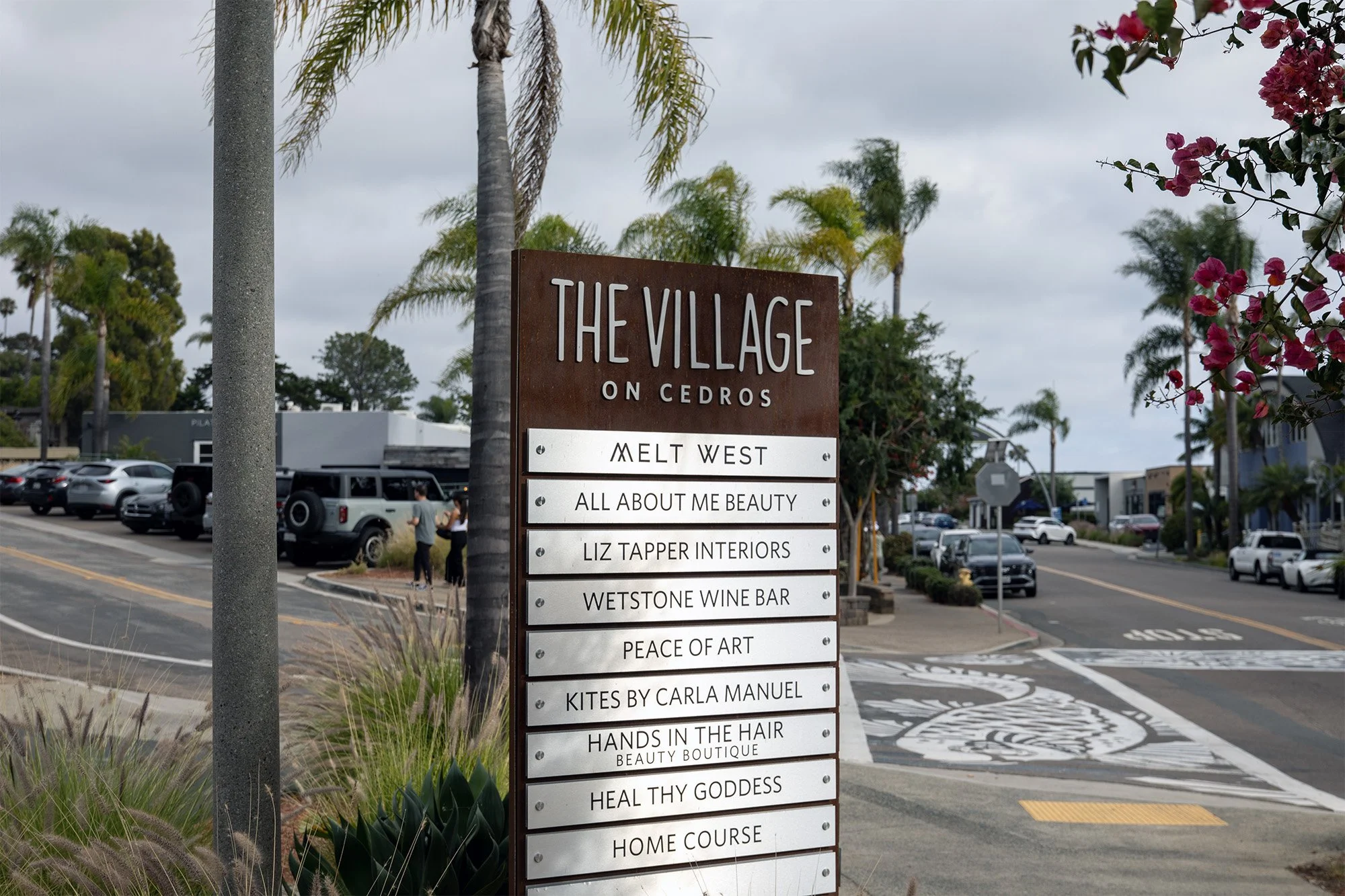 The Village on Cedros Sign
