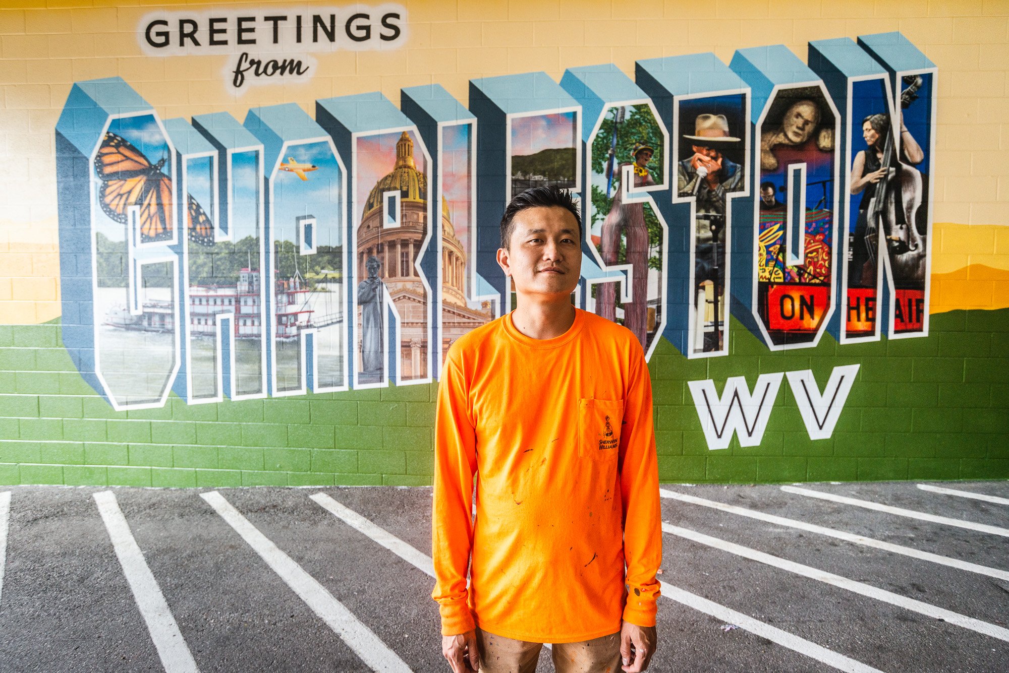 Charleston West Virginia Community Postcard Mural - Downtown ...