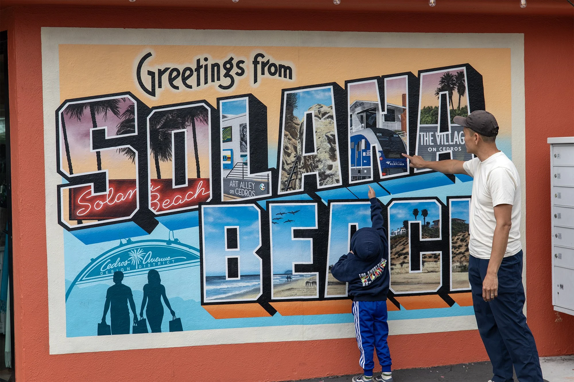 Victor & Felix - Greetings from Solana Beach Mural