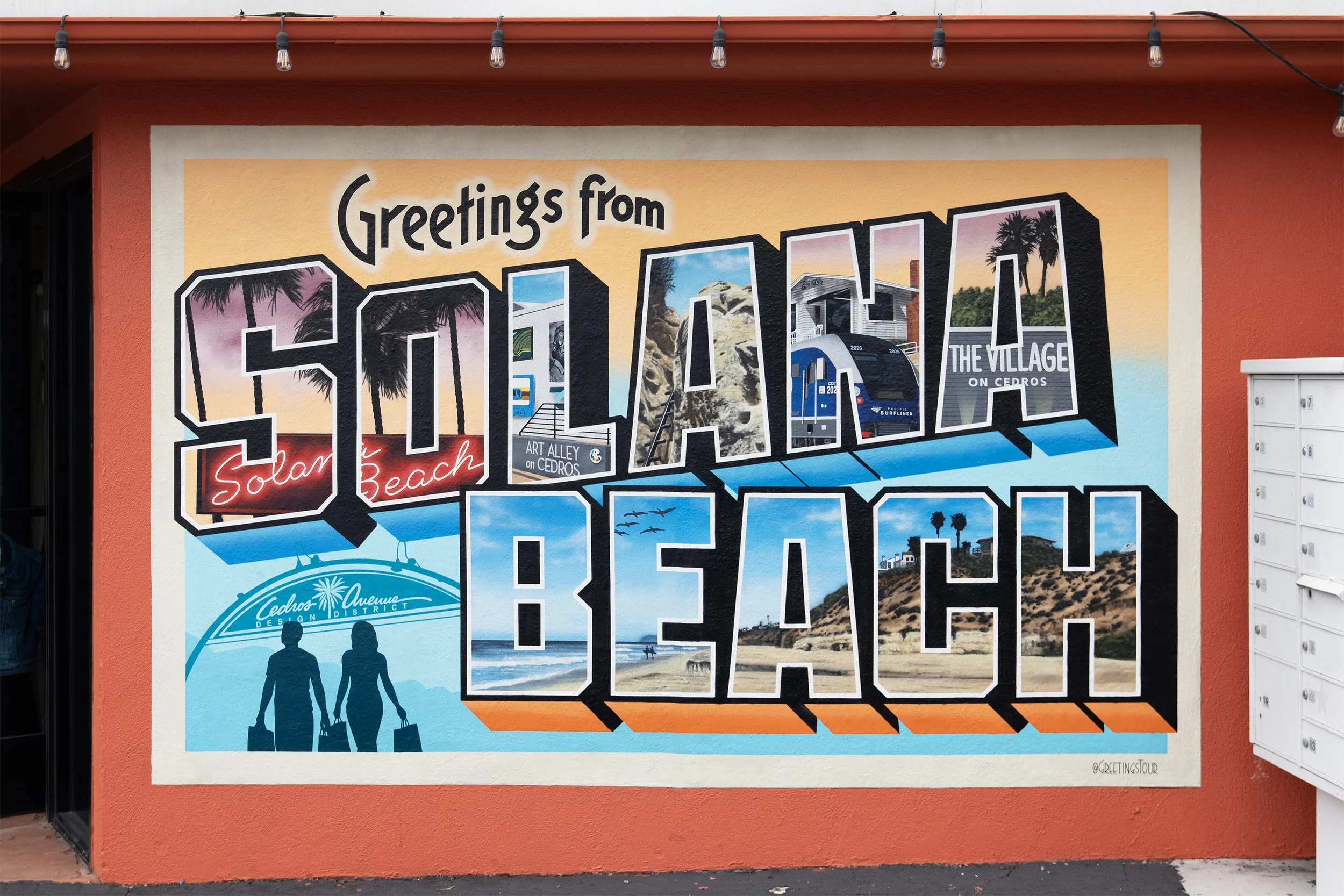 Solana Beach Postcard Mural