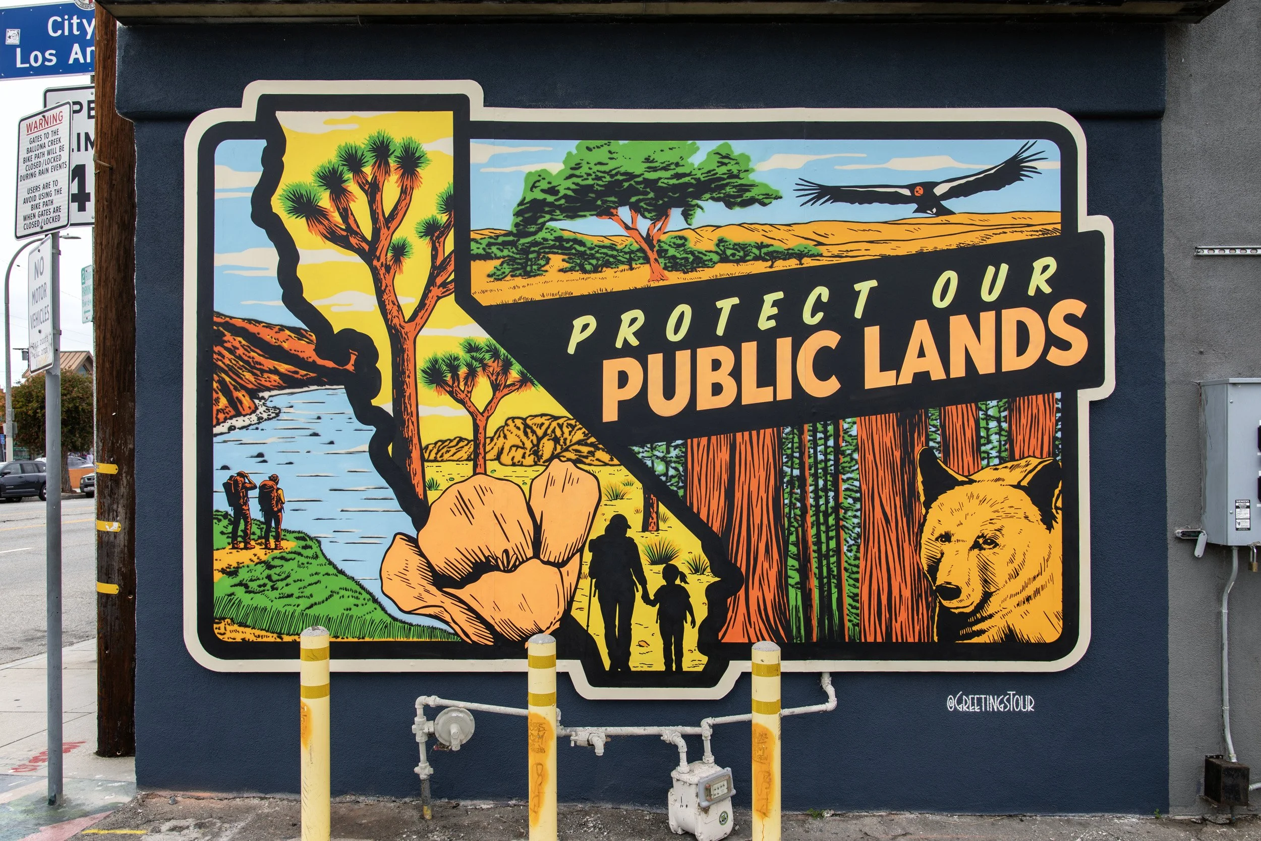 Protect Our Public Lands by Victor Ving - Mural in Culver City CA