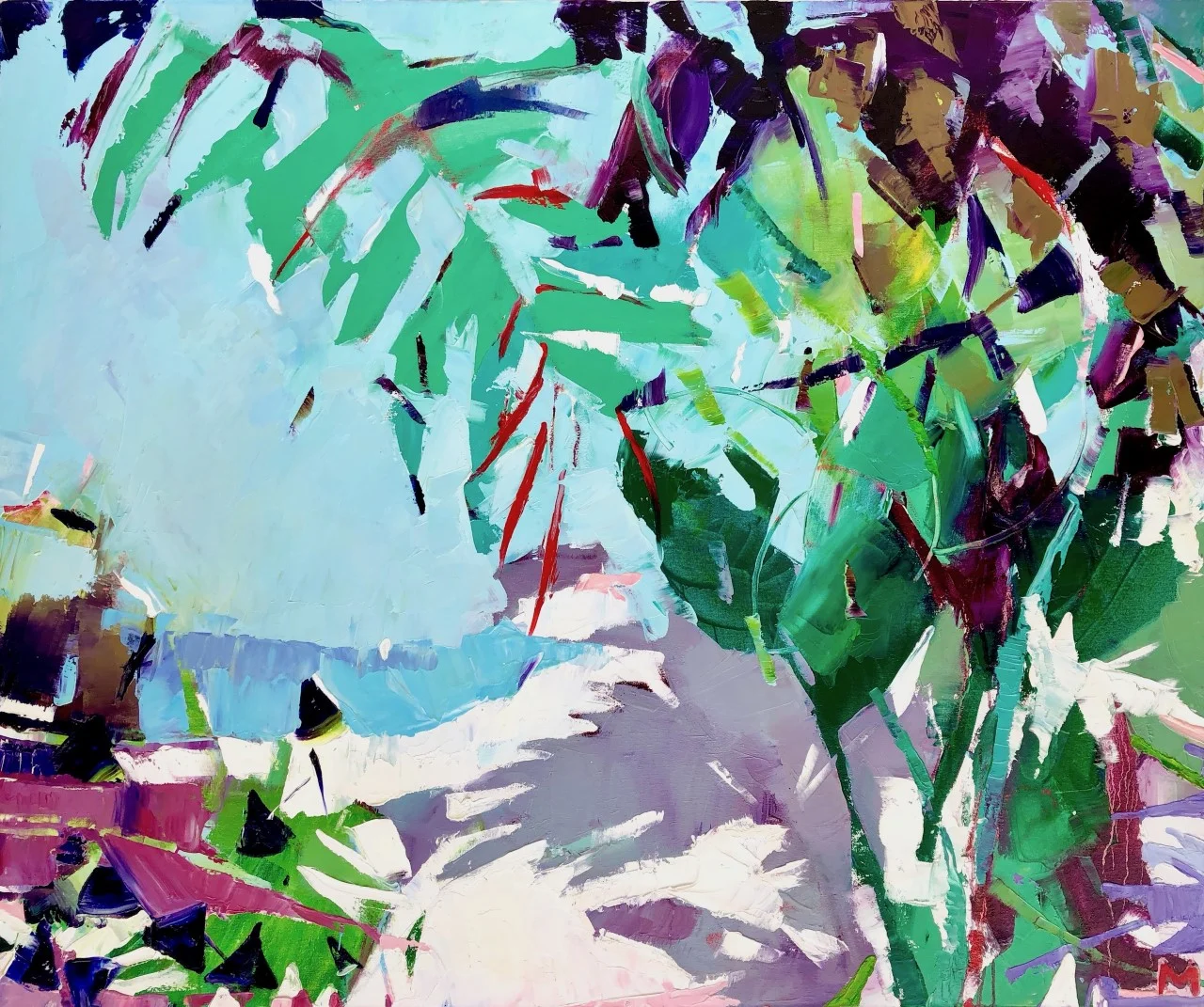 Marta Kisiliczyk Secret Beach Oil 100 x 120