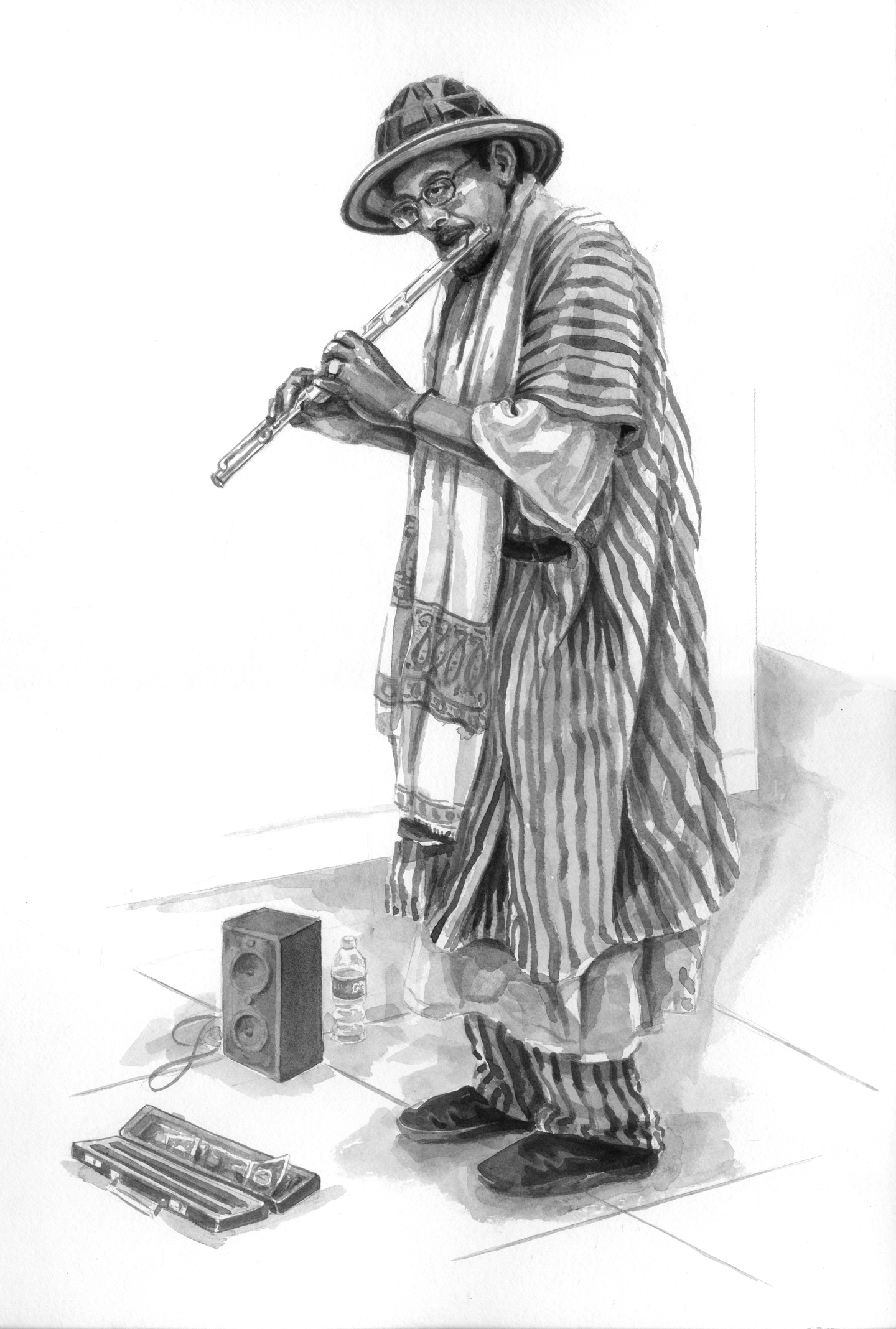 Raudenbush_Amy_Philly_Busker__watercolor_20x30.jpg
