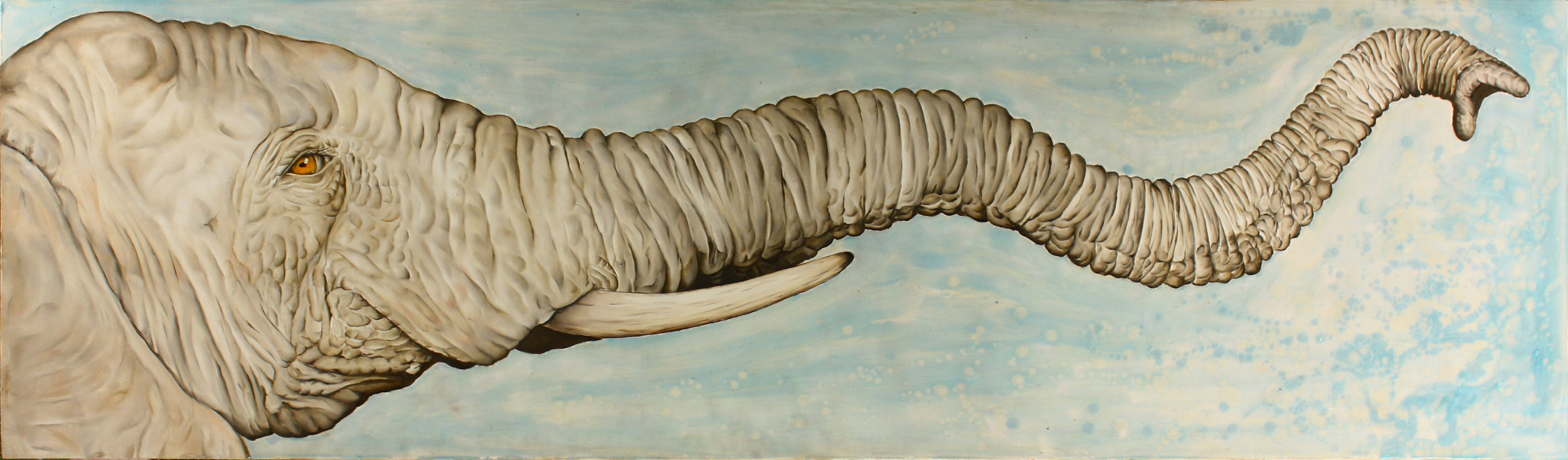 May_JAmesRusselElephant_oil_and_polymer_emulsion_on_wood_18in_x_61in__2015.jpg