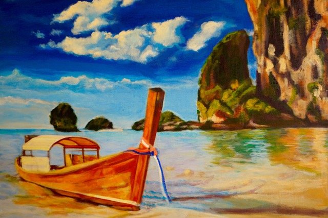 Tolia_Vasu_Yellow boat_20x24x1.5%22_Mixed media.jpeg