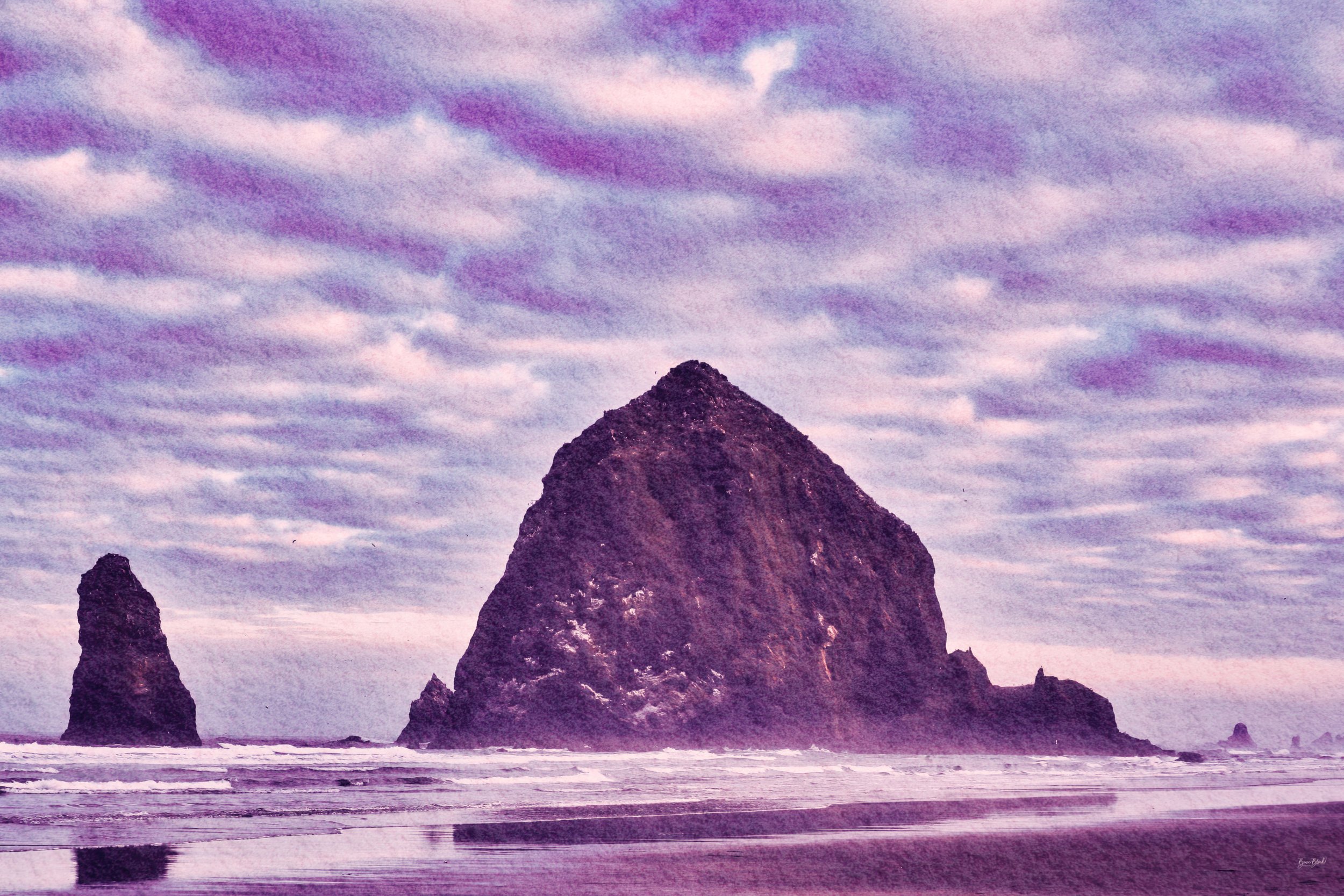 Block_Bruce_Haystack_Rock_and_Cannon_Beach_with_Sand_Texture_Digital_art_print_30x20.jpeg
