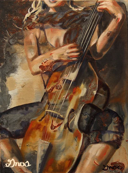 VIOLA DA GAMBA | OIL ON PANEL | 16X12”