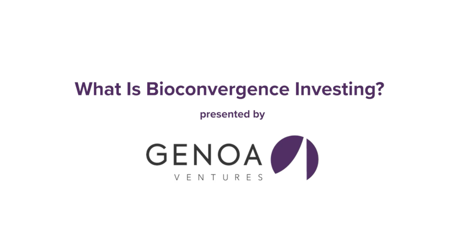 Video: What Is Bioconvergence Investing