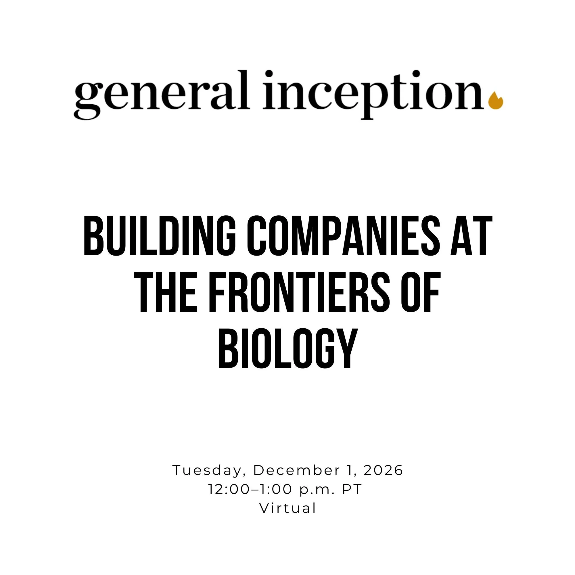 General Inception Webinar