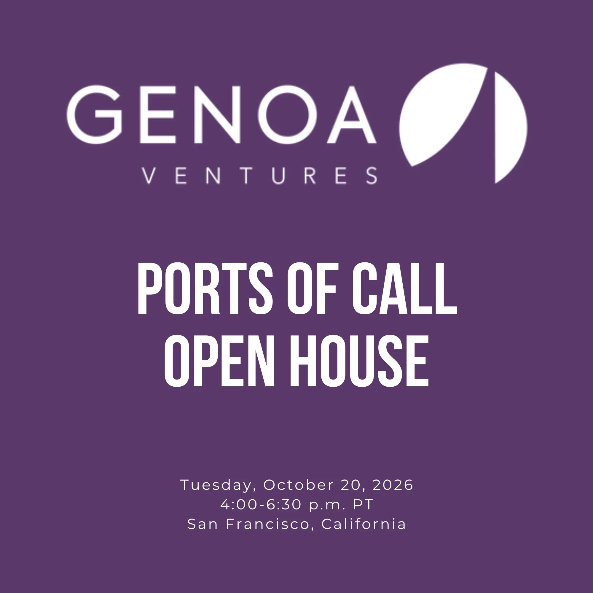Genoa Ventures Open House