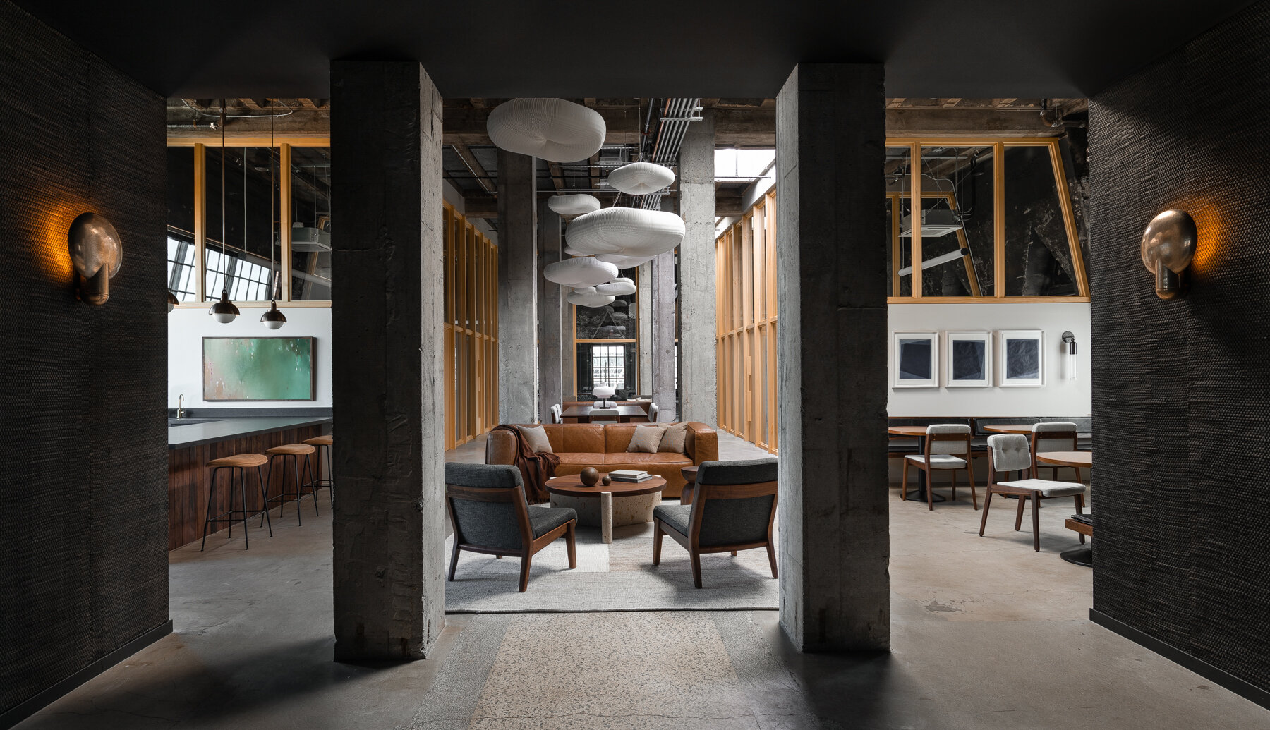 JHL Design Transforms a Historic Portland Penthouse into a Japan-Inspired Office Suite Interior Design Photo by by Haris Kenjar