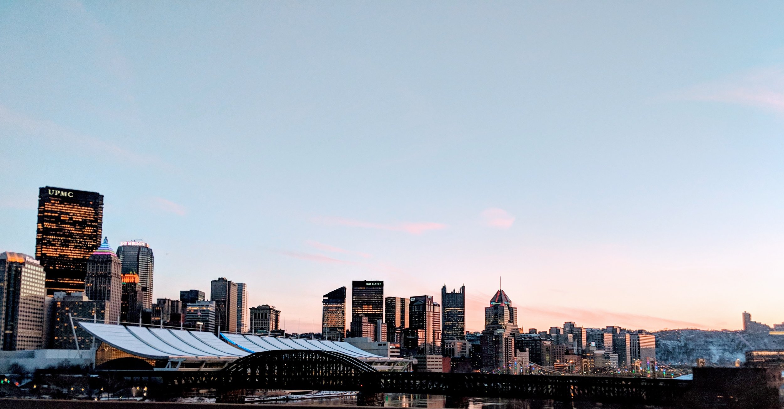 Pittsburgh at dusk