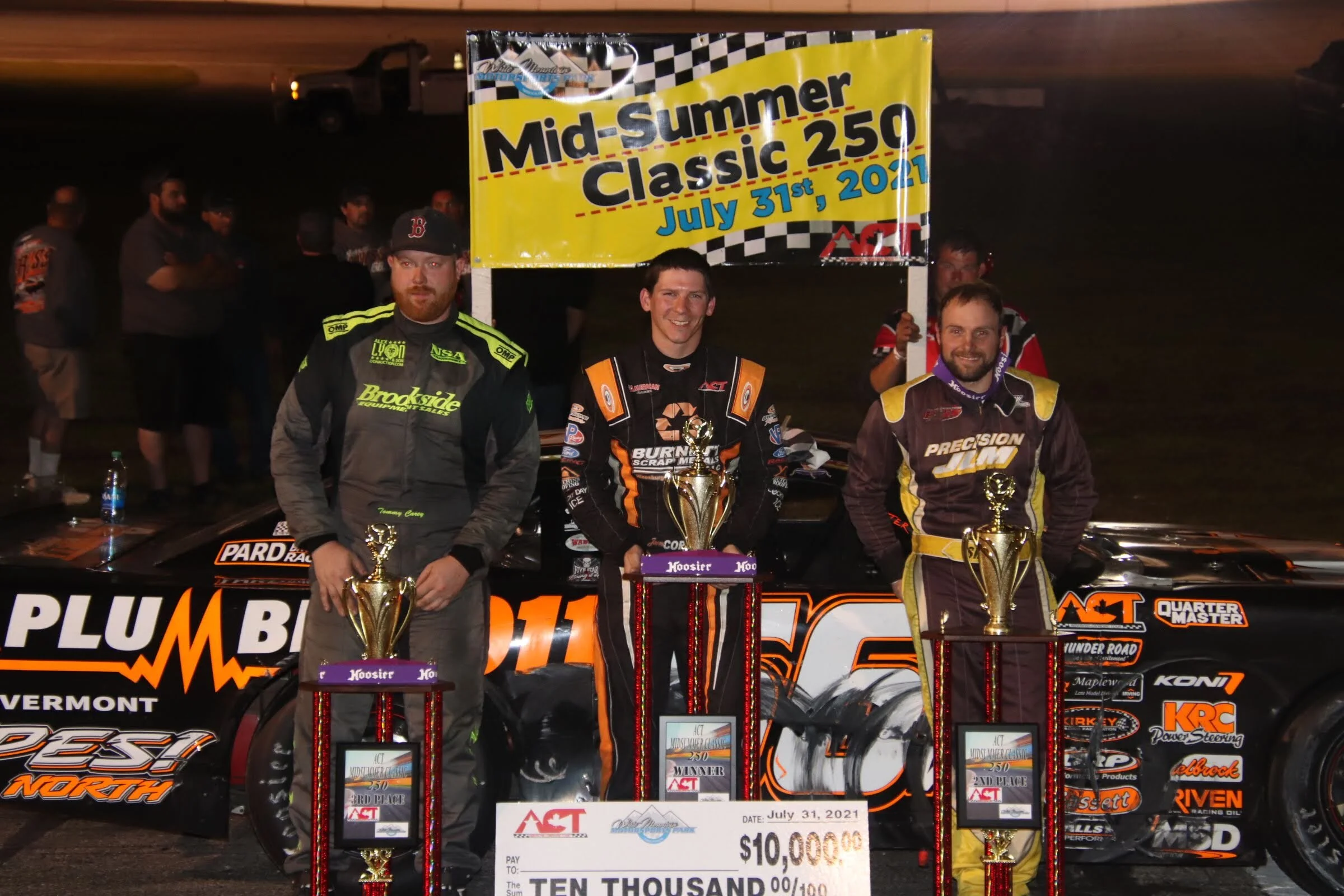 Corliss Nips Shaw with Hood Up to Cap Unforgettable Midsummer Classic 250