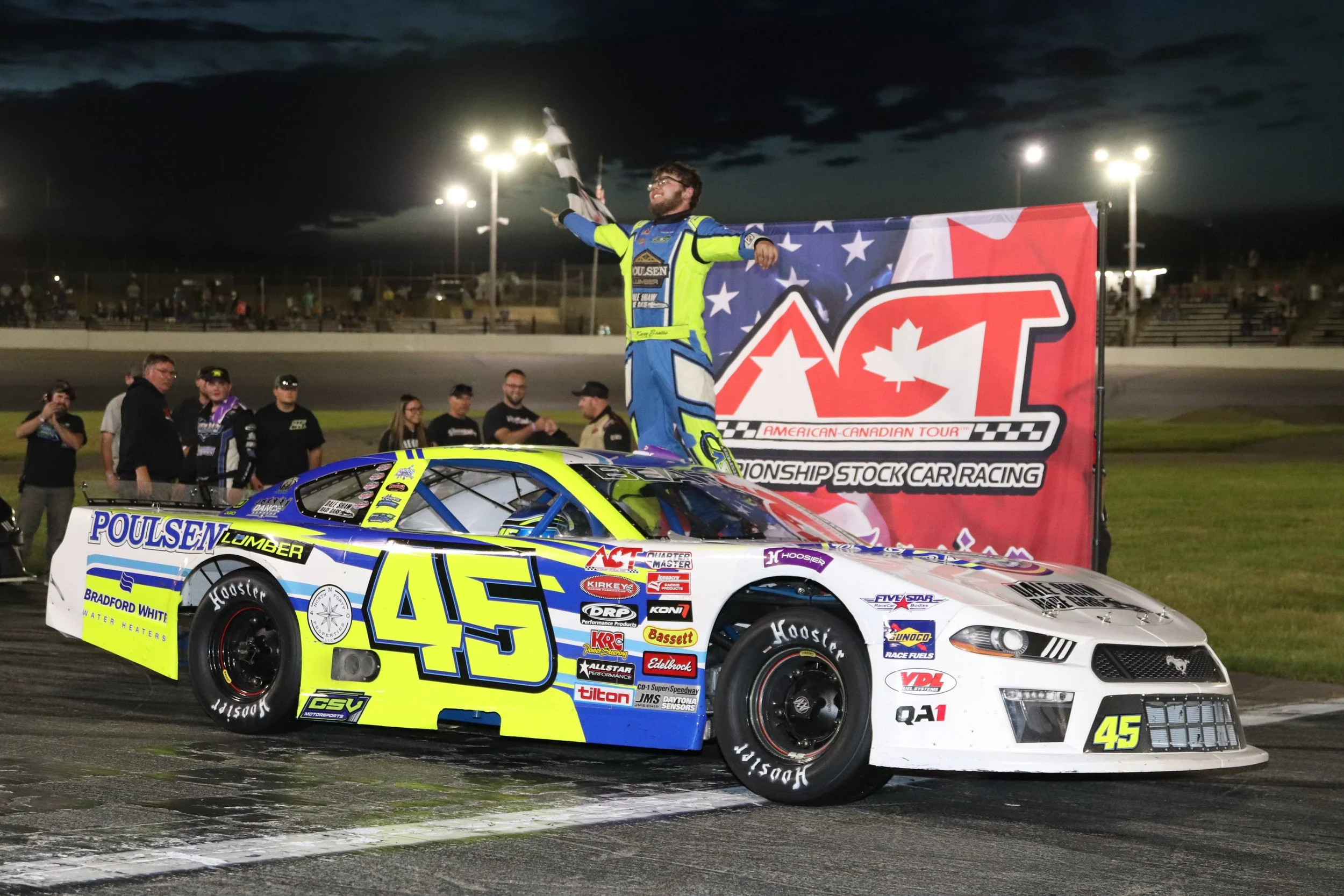 Rookie Beattie Takes 1st ACT Victory in Barnburner 49th Spring Green 124 at Seekonk