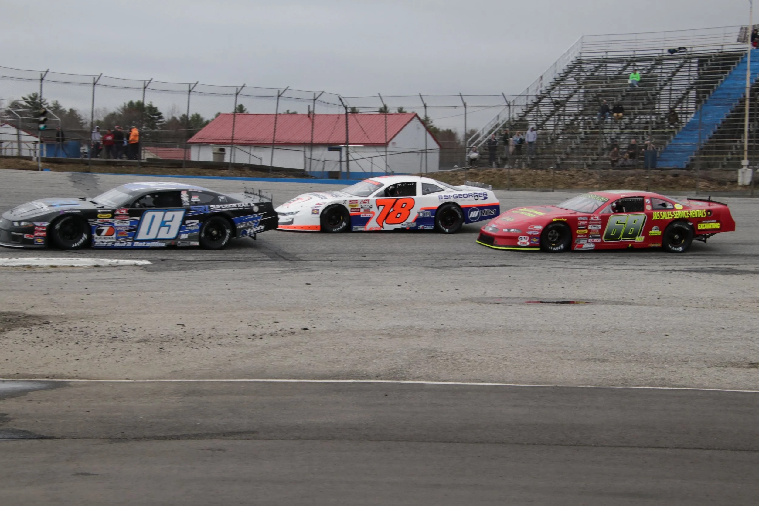 Rain-Drenched Forecast, Cold Temps Delays Pine Tree State 125 for Milton CAT American-Canadian Tour